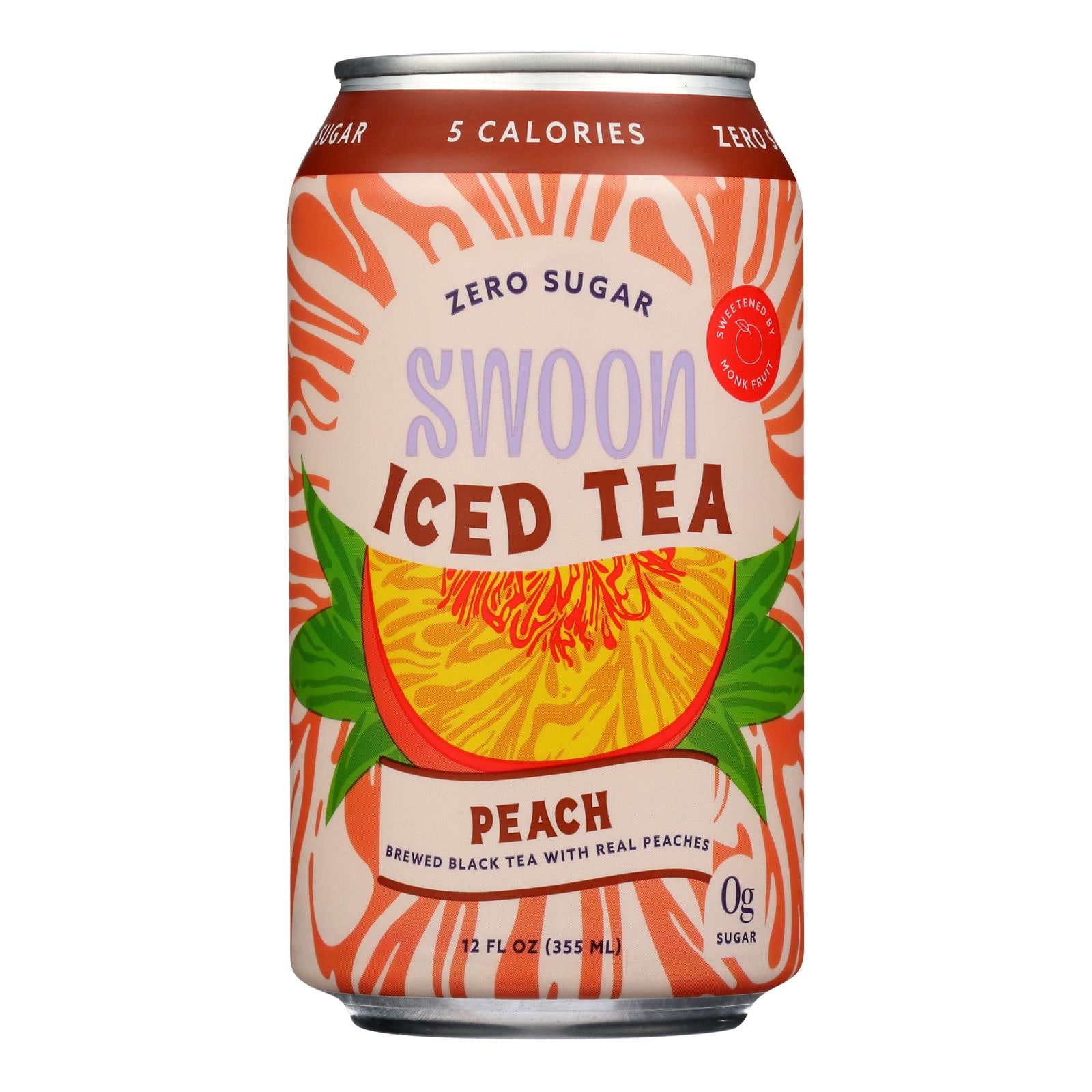 Swoon - Iced Tea Peach Zero Sugar - Case Of 12-12 Fz
