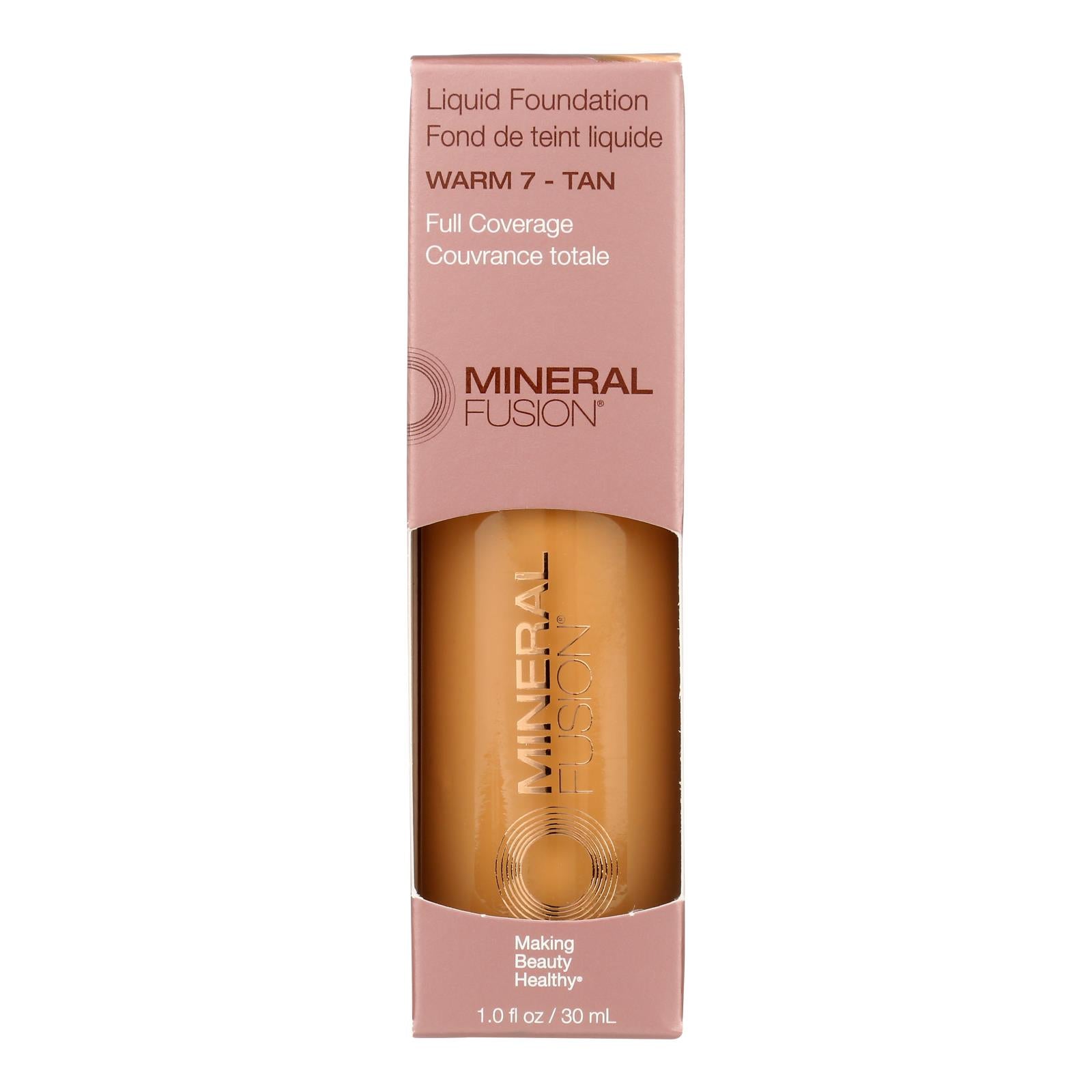 Mineral Fusion - Mkup Liquid Foundation Warm7 - 1 Each-1 Fz