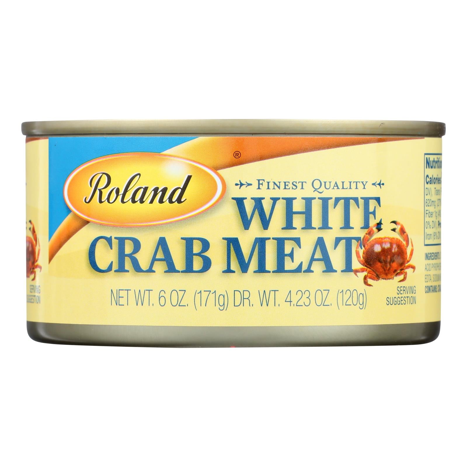 Roland Finest Quality White Crab Meat  - 1 Each - 6 Oz