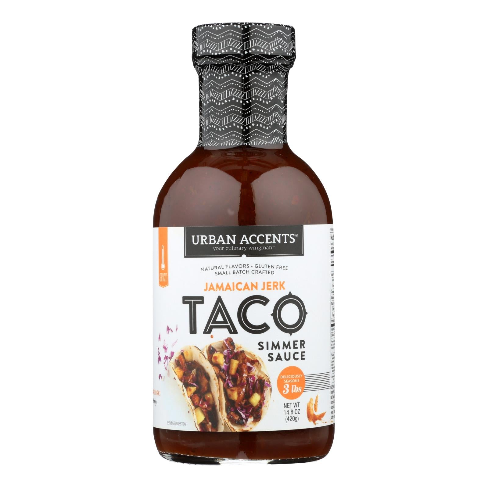 Urban Accents Jamaican Jerk Taco Sauce  - Case Of 6 - 14.8 Oz