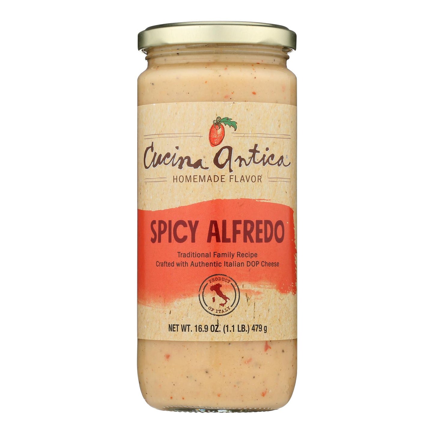 Cucina Antica - Alfredo Sauce Spicy - Case Of 6-16.9 Oz