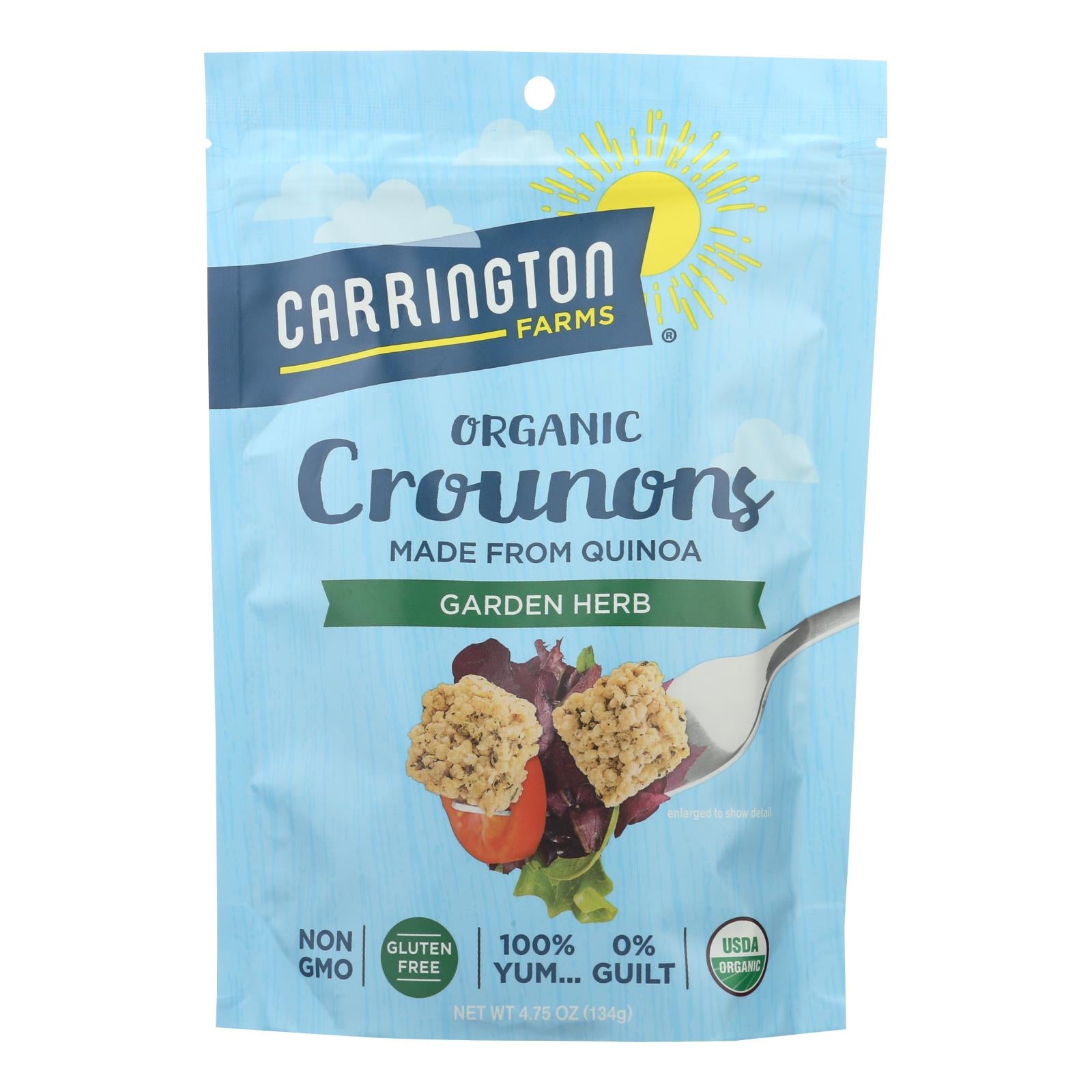 Carrington Farms Organic Crounons - Case Of 6 - 4.75 Oz