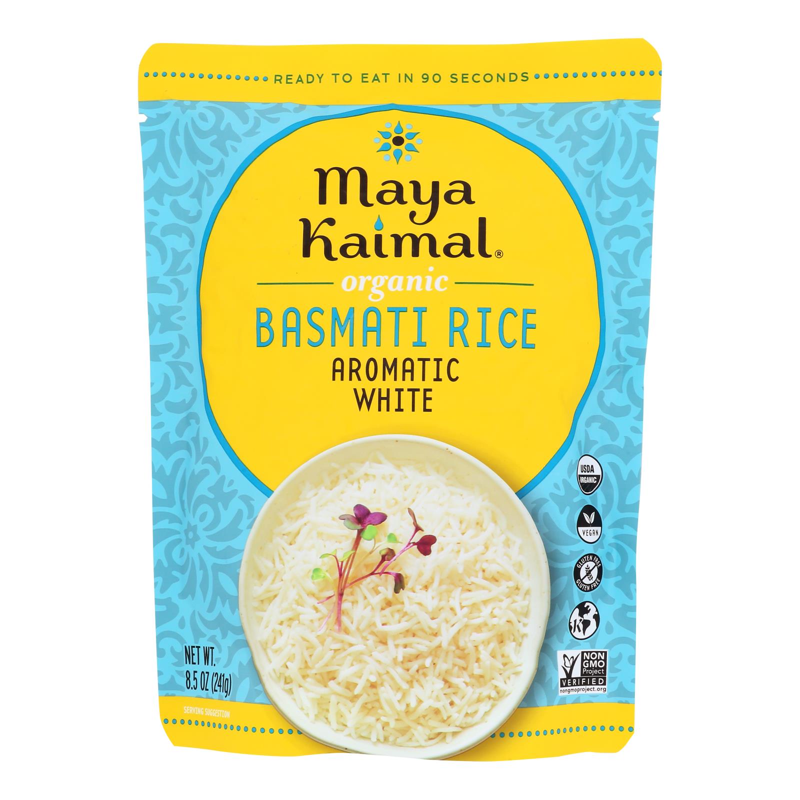 Maya Kaimal - Rice Basmati Aromatic - Case Of 6-8.5 Oz