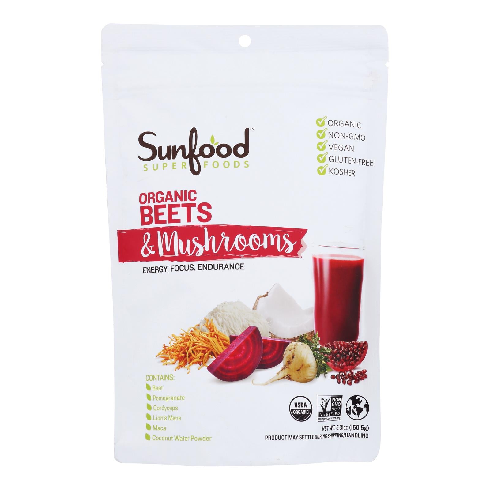 Sunfood - Beet Powder Mushroom - 1 Each-5.31 Oz