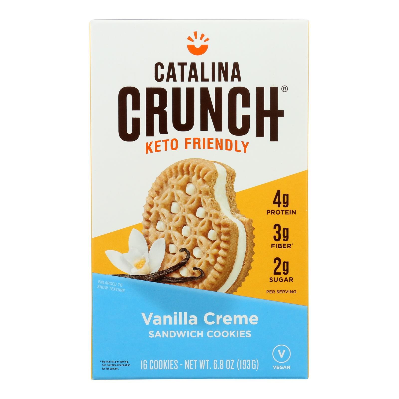 Catalina Crunch - Cookie Sandwich Vanilla - Case Of 6-6.8 Oz