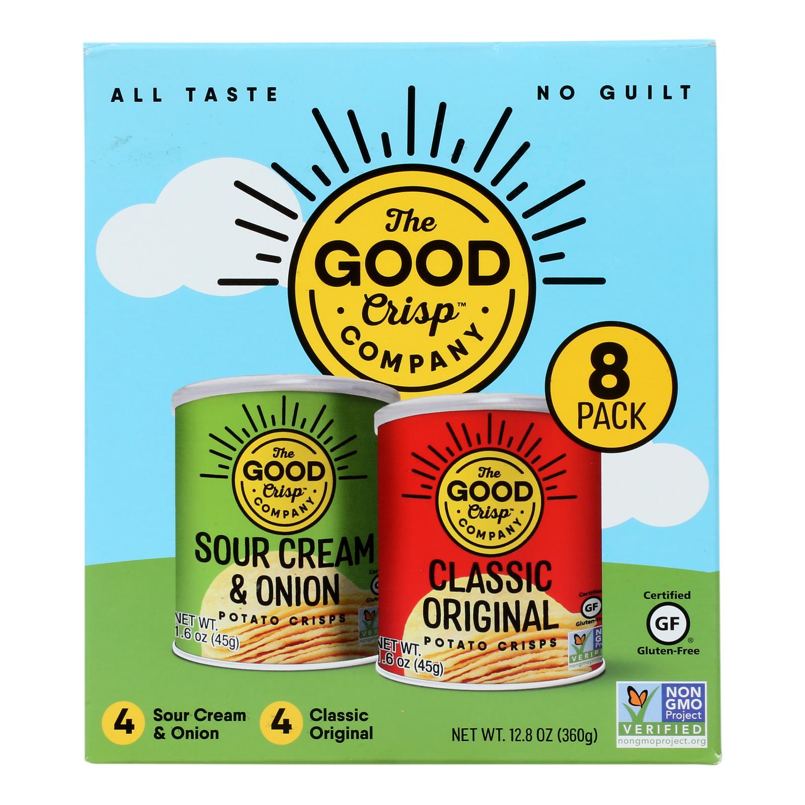 The Good Crisp Company - Pot Crisp Sngle 8pk Mlt Pack - Case Of 4-8/1.6 Oz