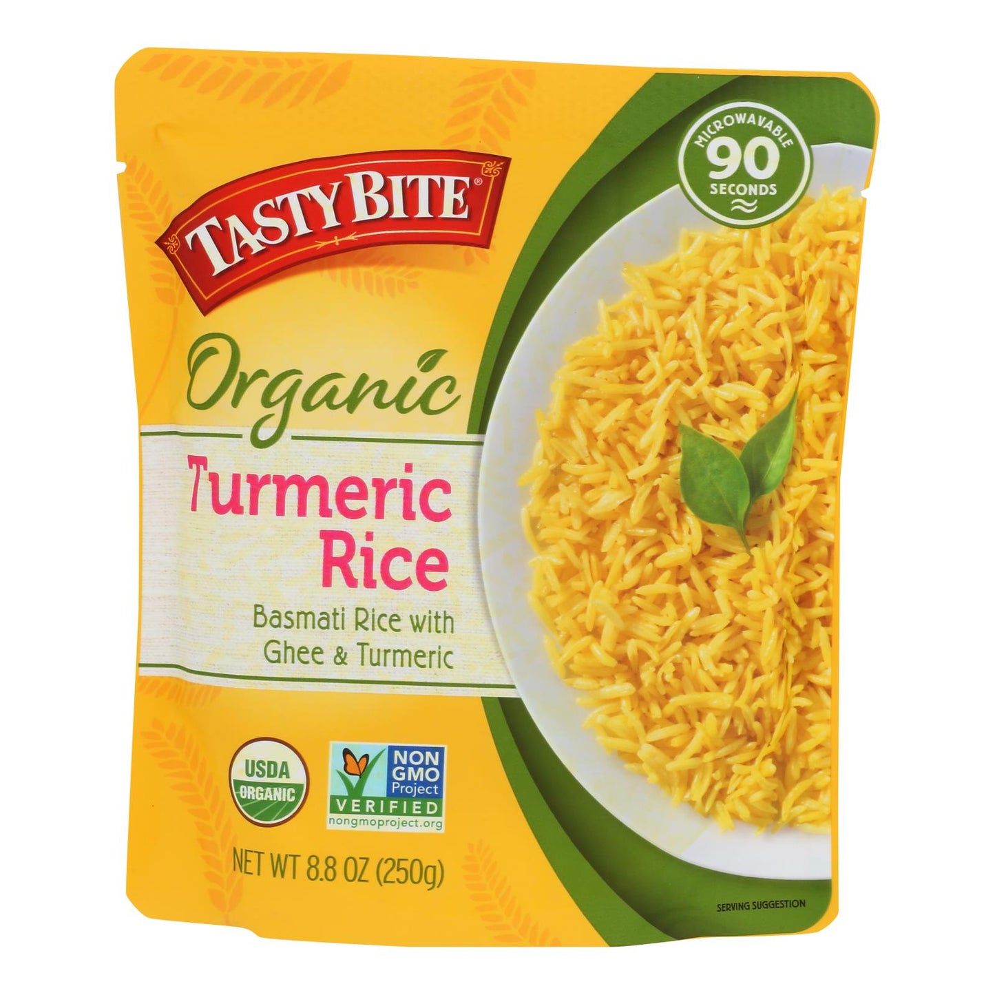 Tasty Bite - Rice Turmeric - Case Of 6-8.8 Oz