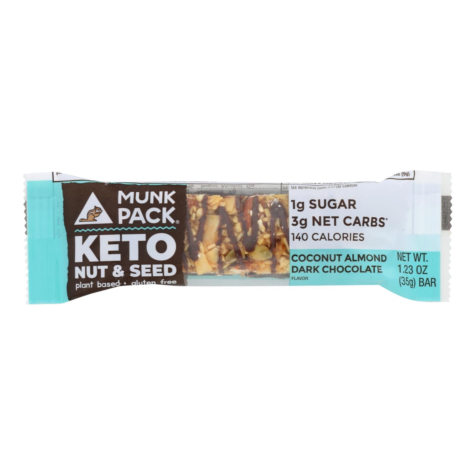 Munk Pack - Br Coconut Almond Dark Chocolate Kto - Case Of 12-1.23 Oz