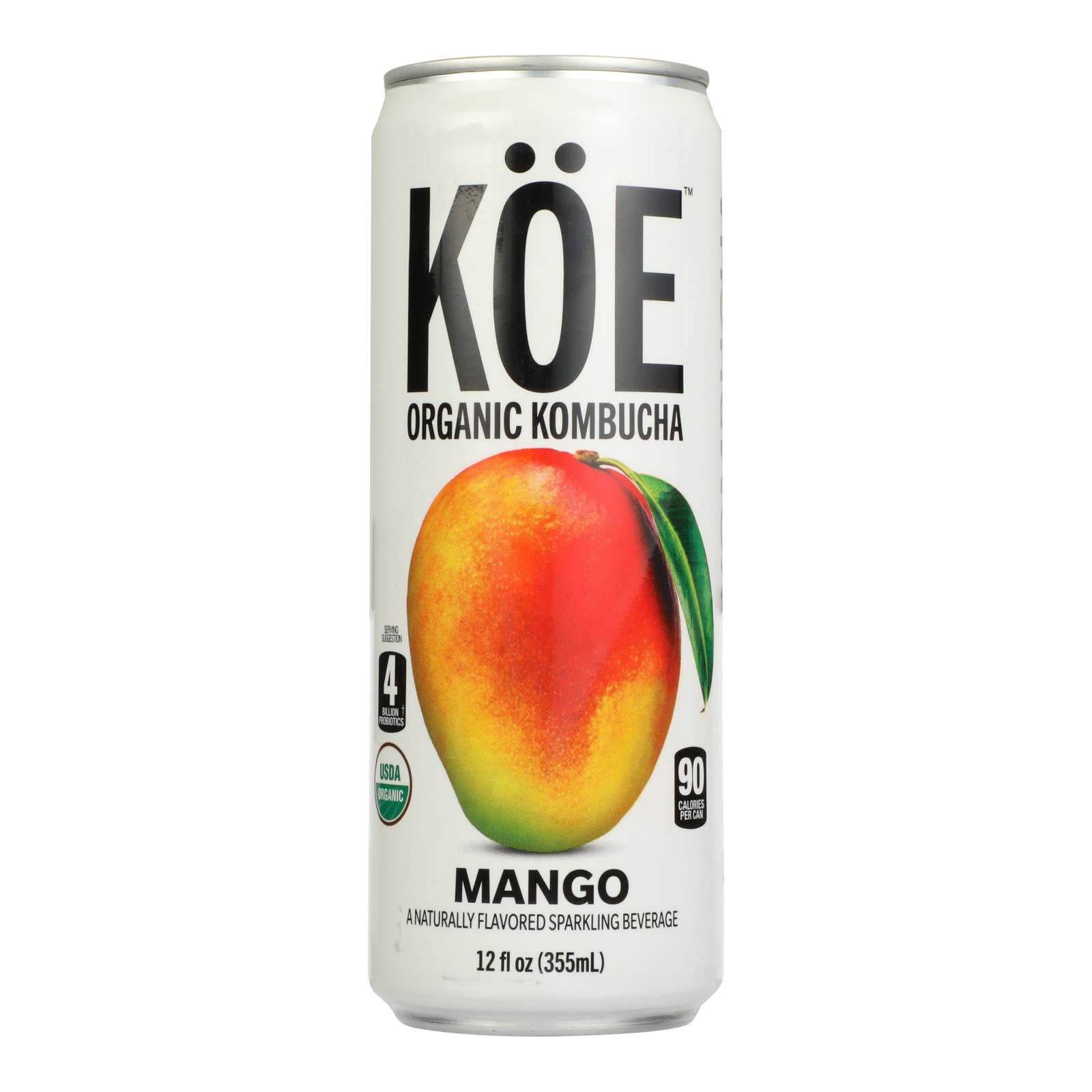 Koe Kunbucha - Kombucha Mango - Case Of 12 - 12 Fz