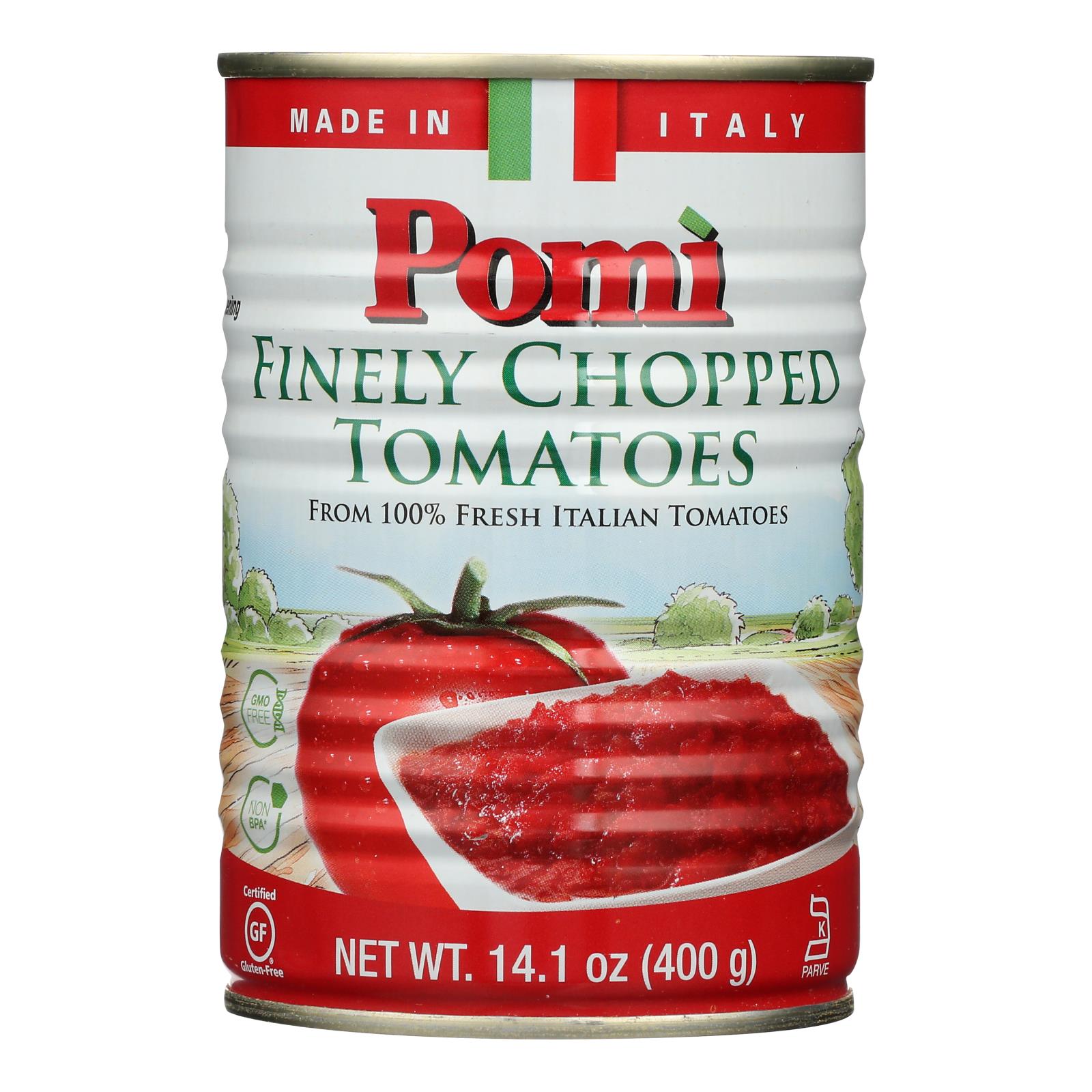 Pomi Tomatoes - Tomatoes Finely Chopped - Case Of 12 - 14.1 Oz