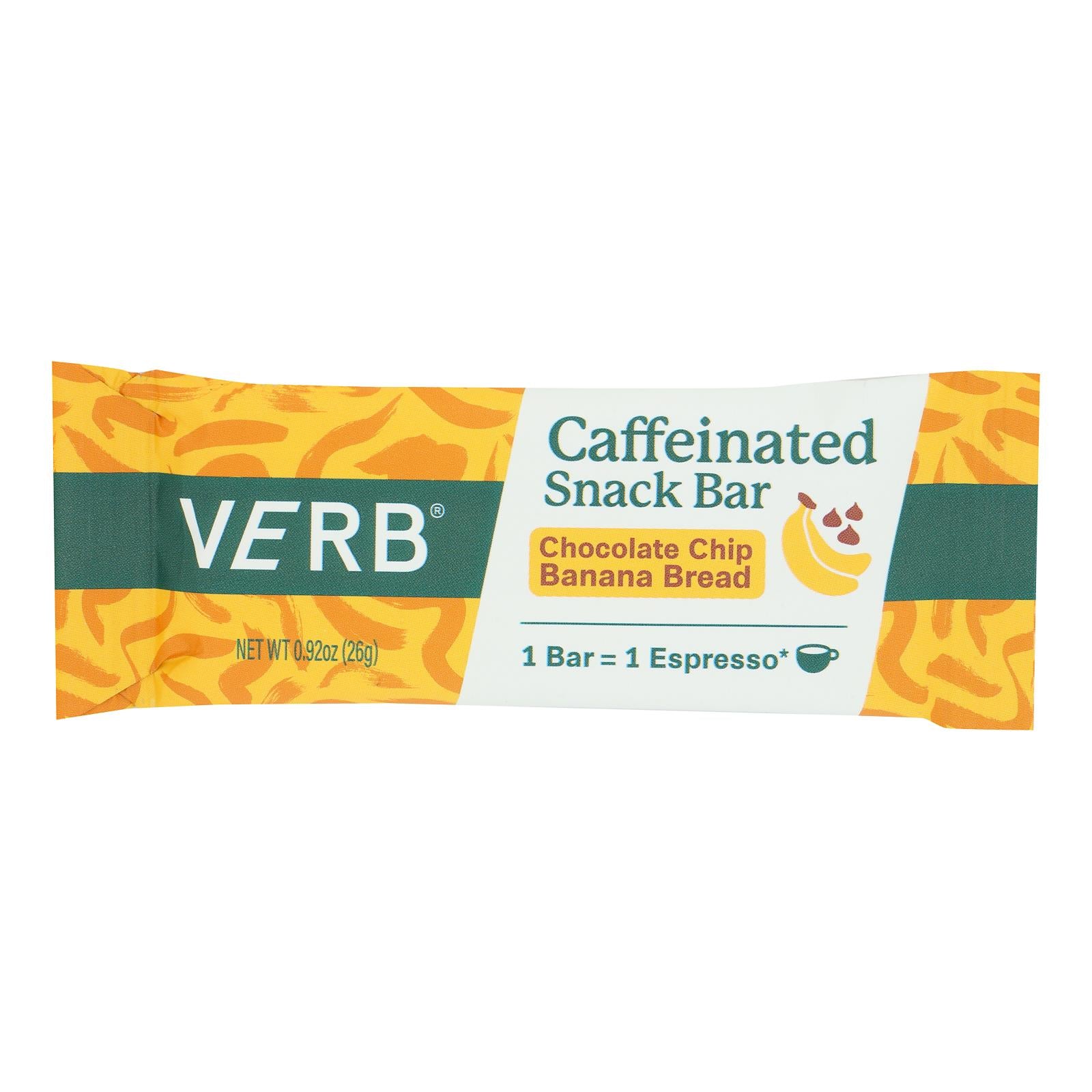 Verb Energy - Energy Bar Cchip Ban Brd - Case Of 16-.92 Oz