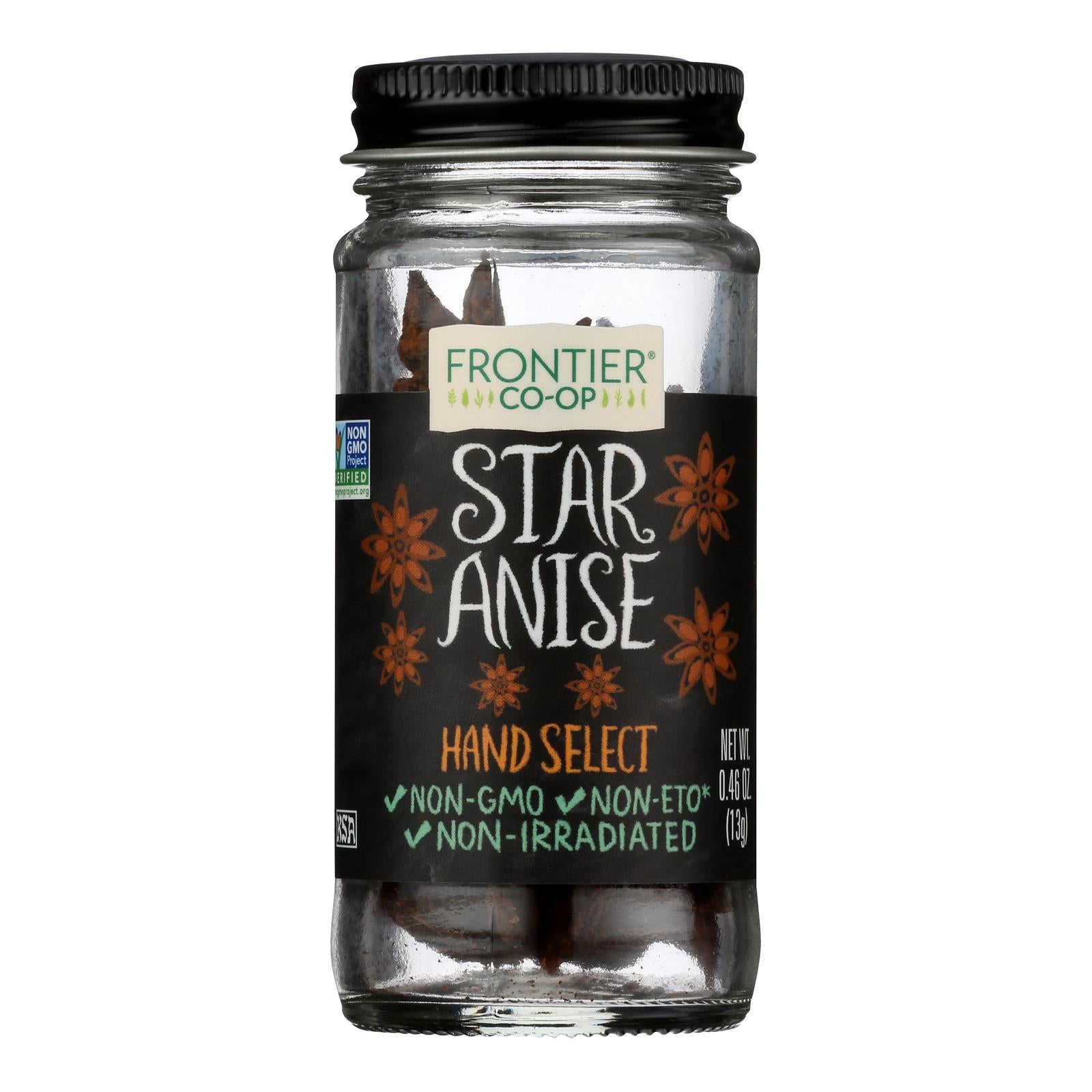 Frontier Natural Products Coop - Star Anise Hand Select - 1 Each -.46 Oz