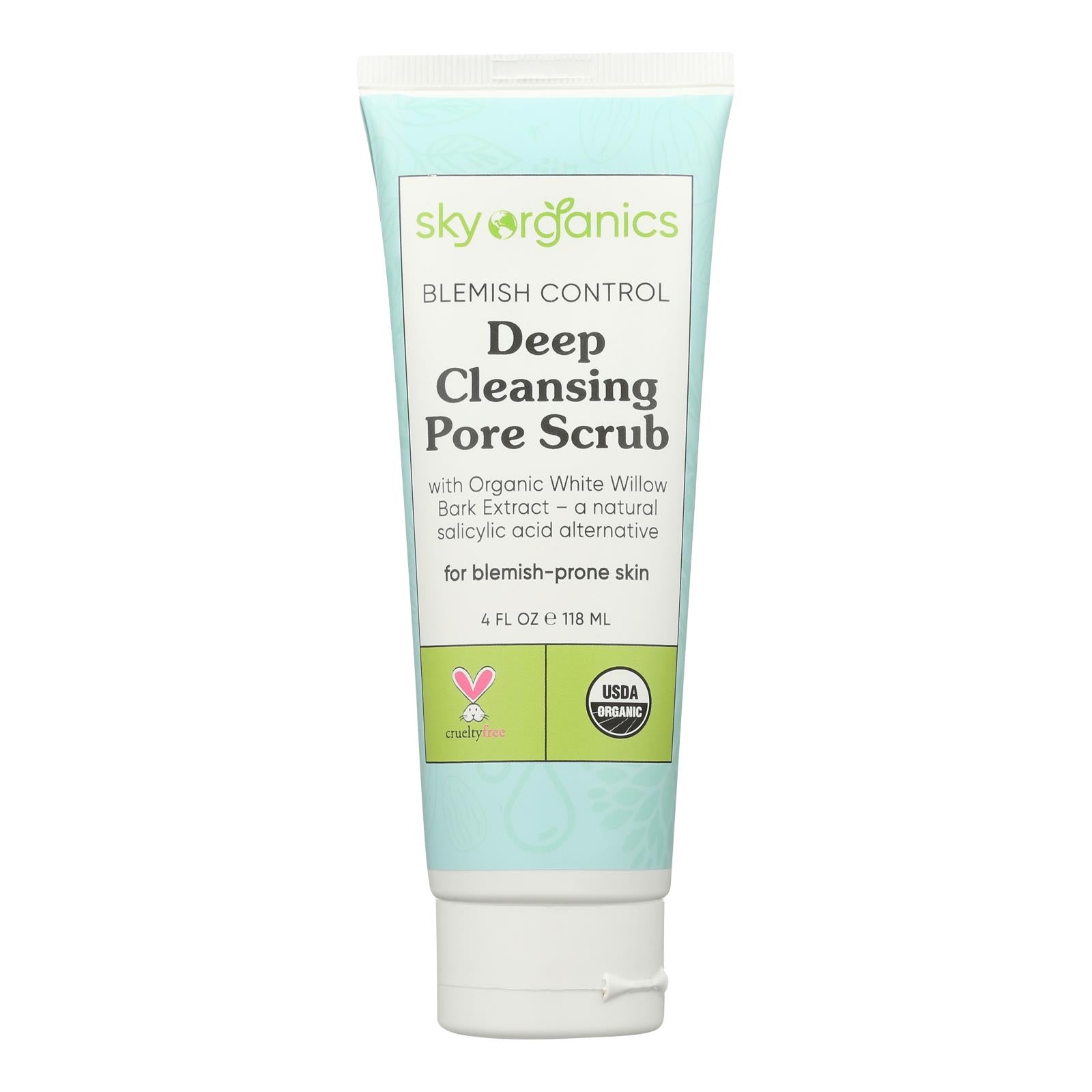 Sky Organics - Blmsh Cntrl Pore Scrub - 1 Each-4 Fz