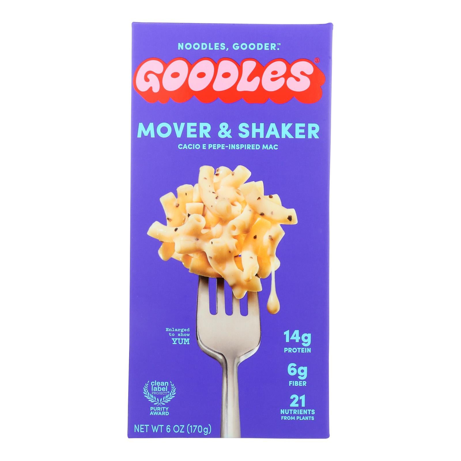 Goodles - Mac & Cheese Mover Shaker - Case Of 12-6 Oz
