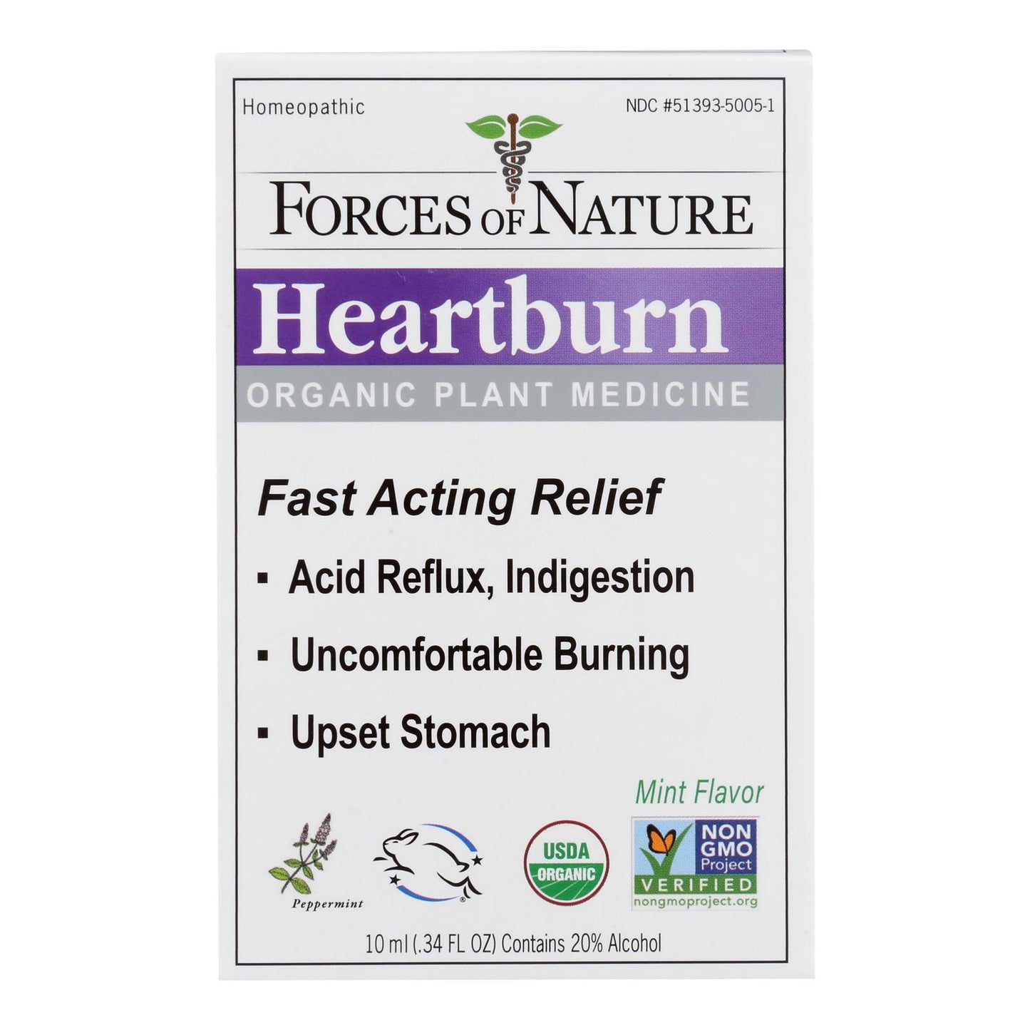 Forces Of Nature - Heartburn Relief - 1 Each-10 Ml