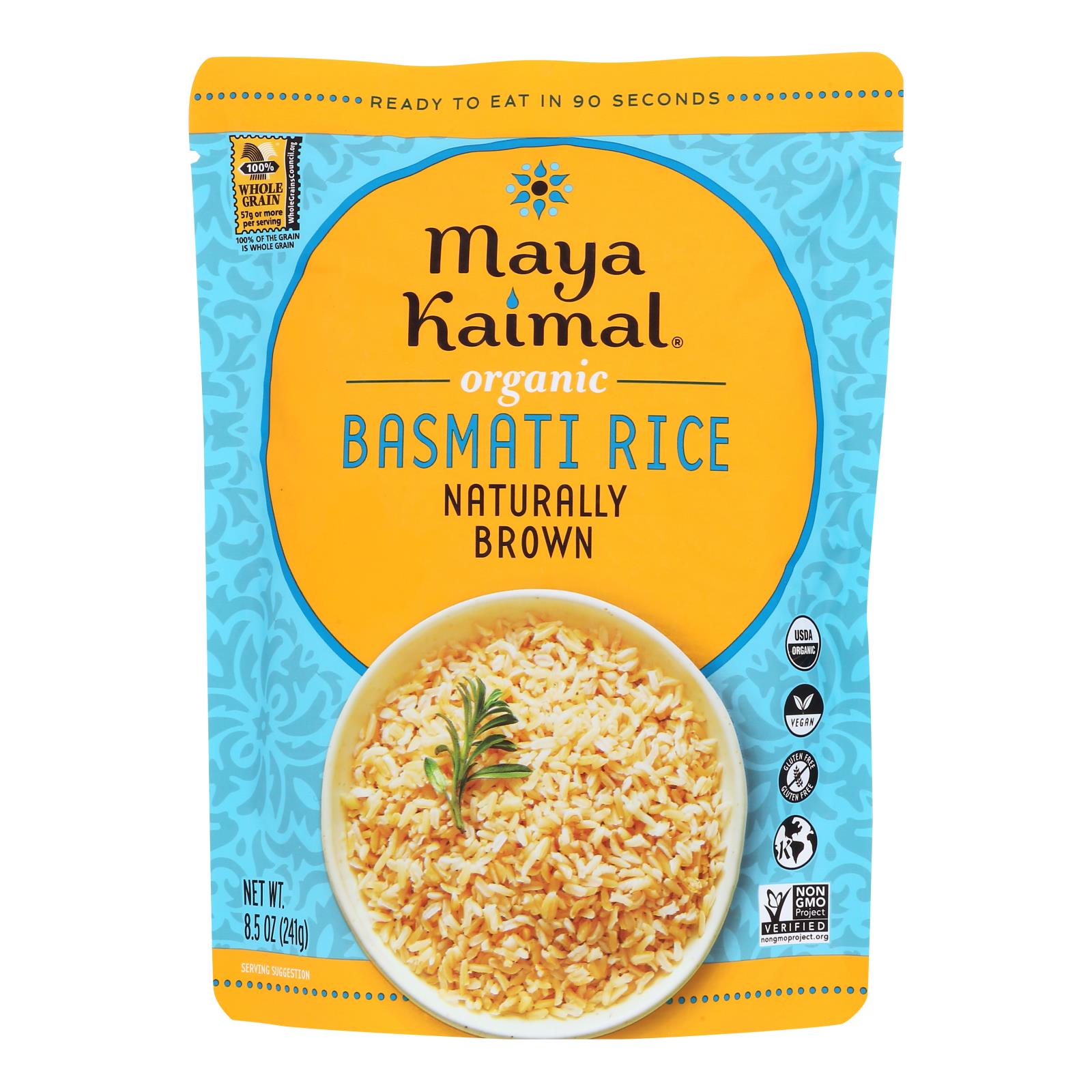 Maya Kaimal - Rice Basmati Brown - Case Of 6-8.5 Oz