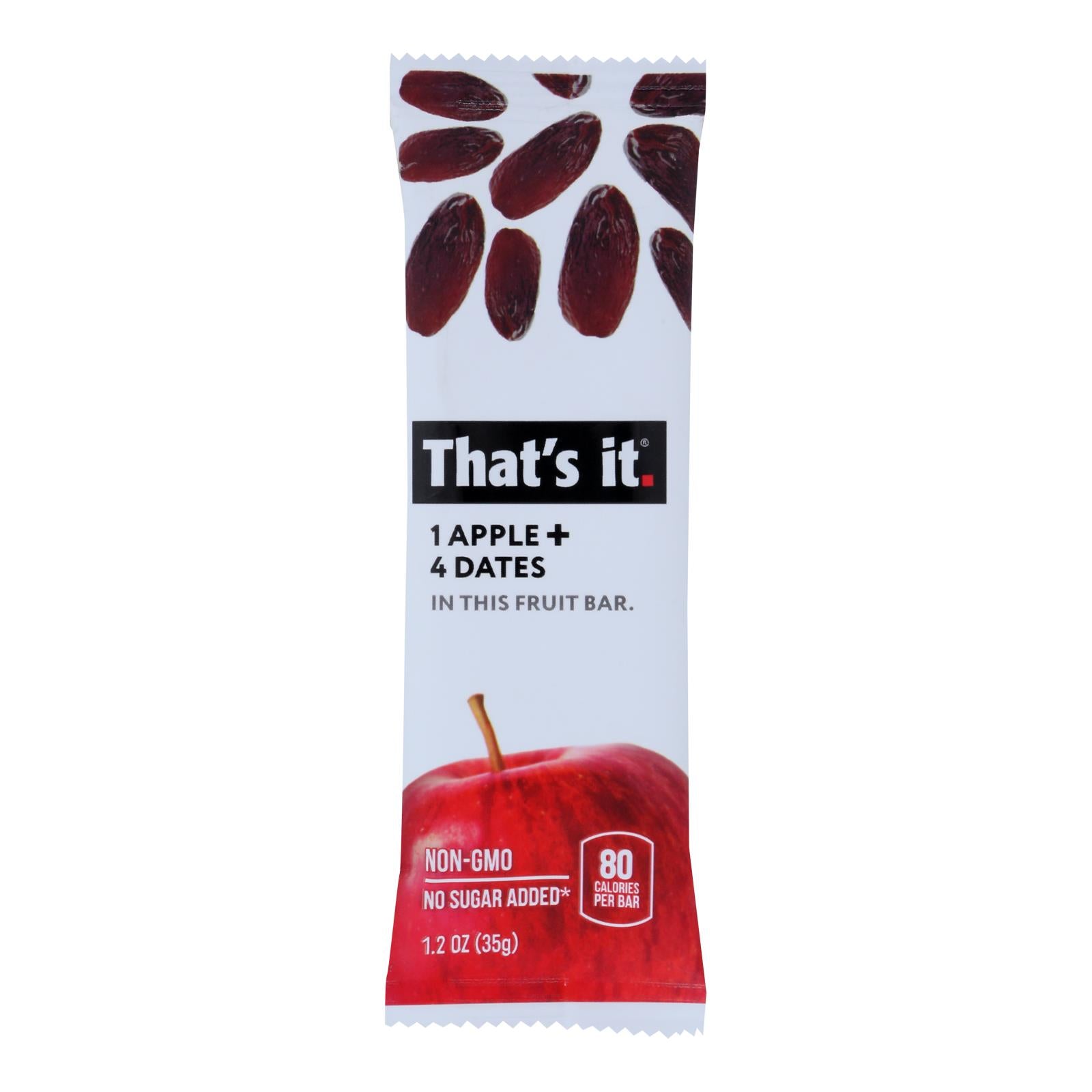 That's It - Fruit Bar Apple & Date - Case Of 12 - 1.2 Oz