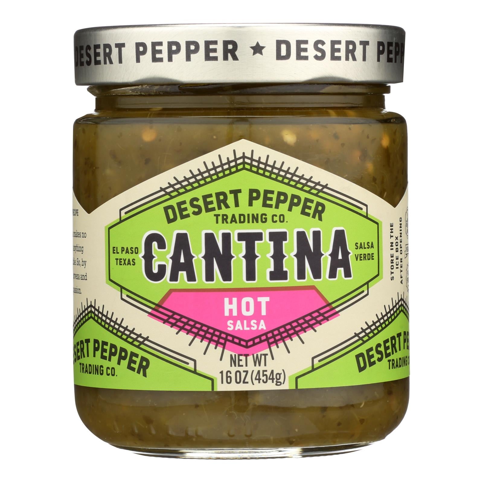 Desert Pepper Trading - Salsa - Cantina - Hot - Green - Case Of 6 - 16 Oz