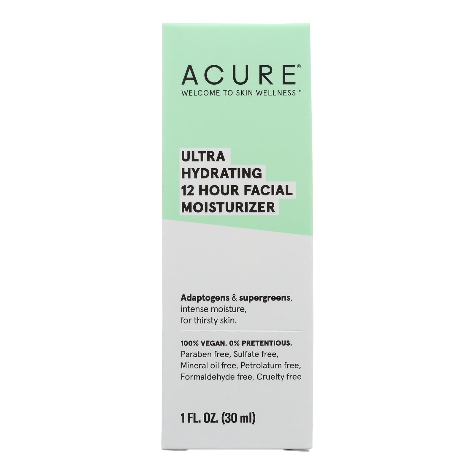 Acure - Moist Ultra Hydrtng 12hr - 1 Each-1 Fz