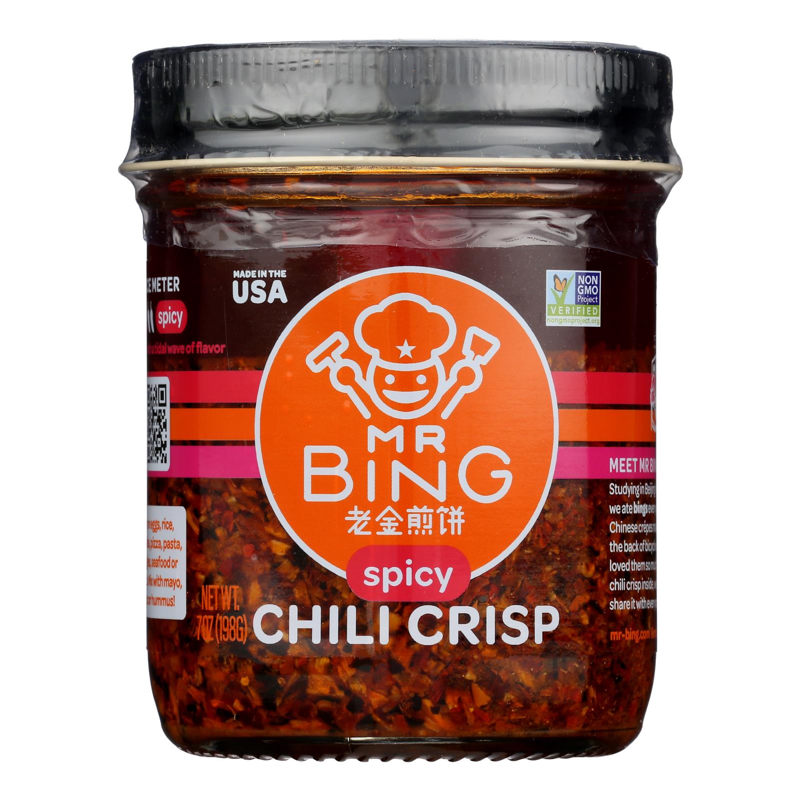 Mr. Bing - Seasn Chili Crisp Spicy - Case Of 6-7 Oz