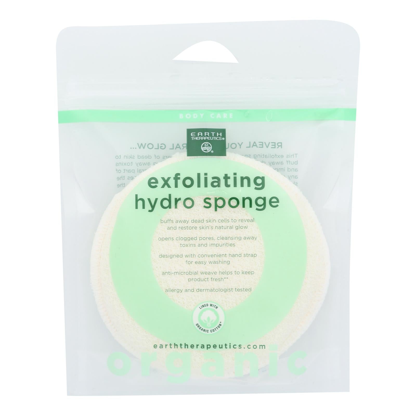 Earth Therapeutics - Sponge Cotton Round - 1 Each-1 Ct