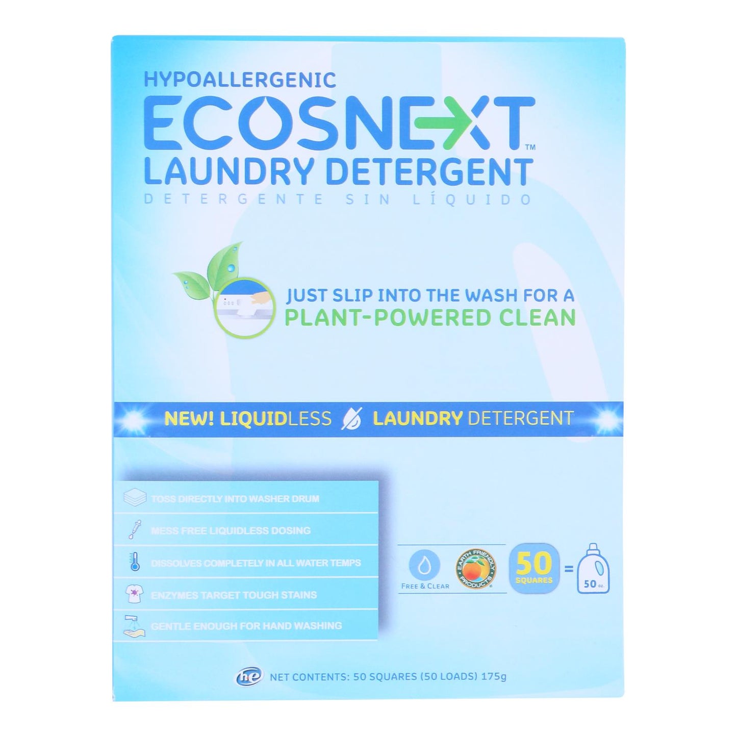 Ecosnext - Laundry Det Free & Clear - Case Of 10-50 Ct
