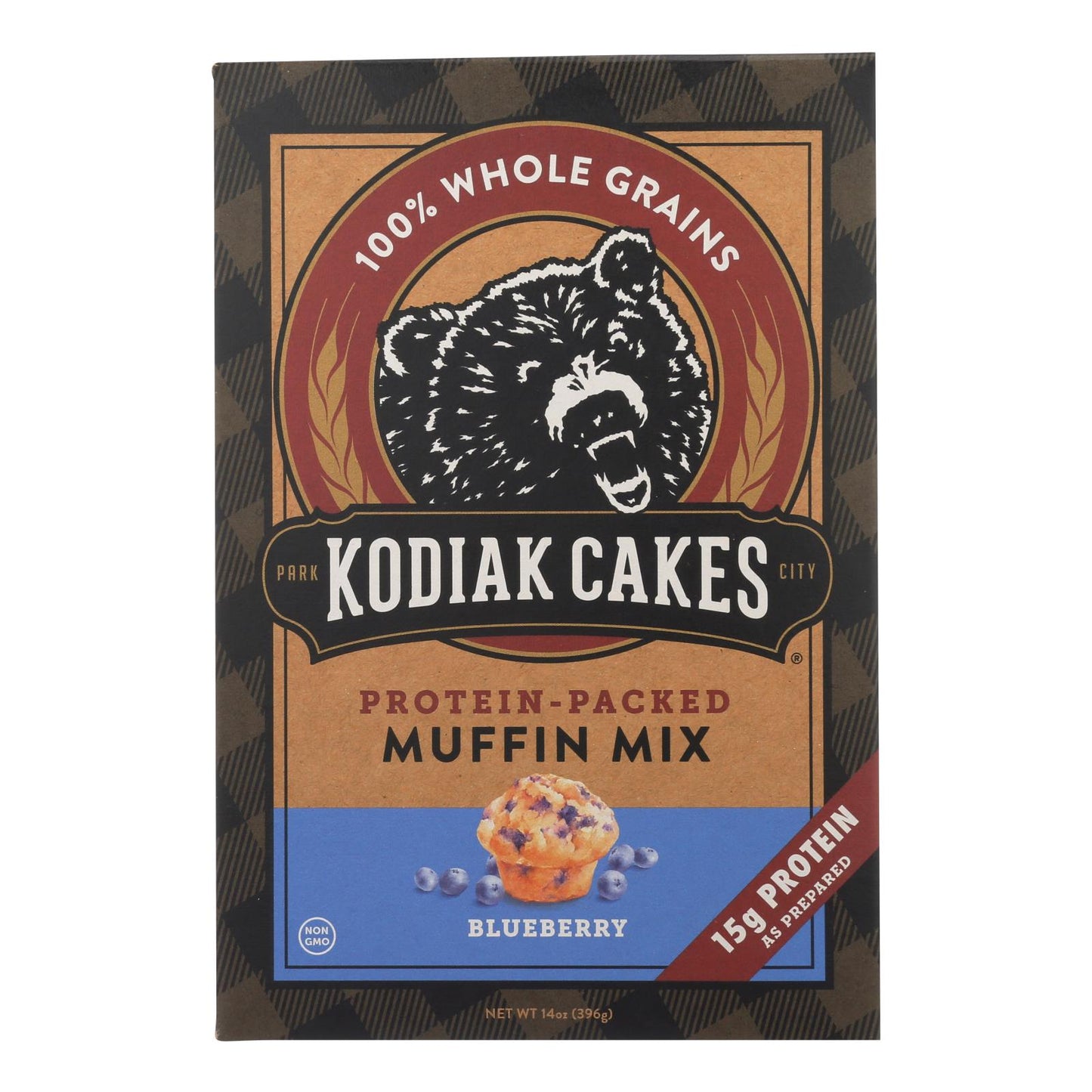 Kodiak Cakes Blueberry Protein-packed Muffin Mix - Case Of 6 - 14 Oz