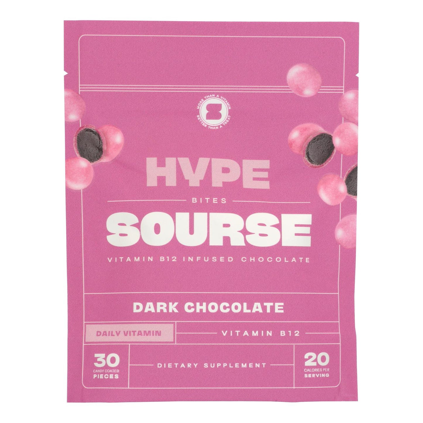 Sourse - Hype Bites Vitamin Infused Chocolate - Case Of 6-2.2 Oz
