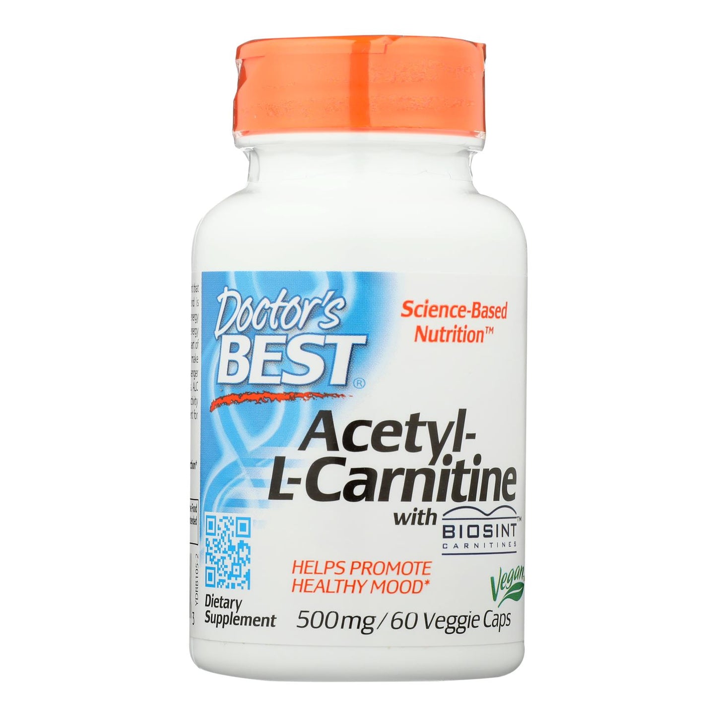Doctor's Best - Acetyl-l-carnitine 500mg - 1 Each-60 Vcap