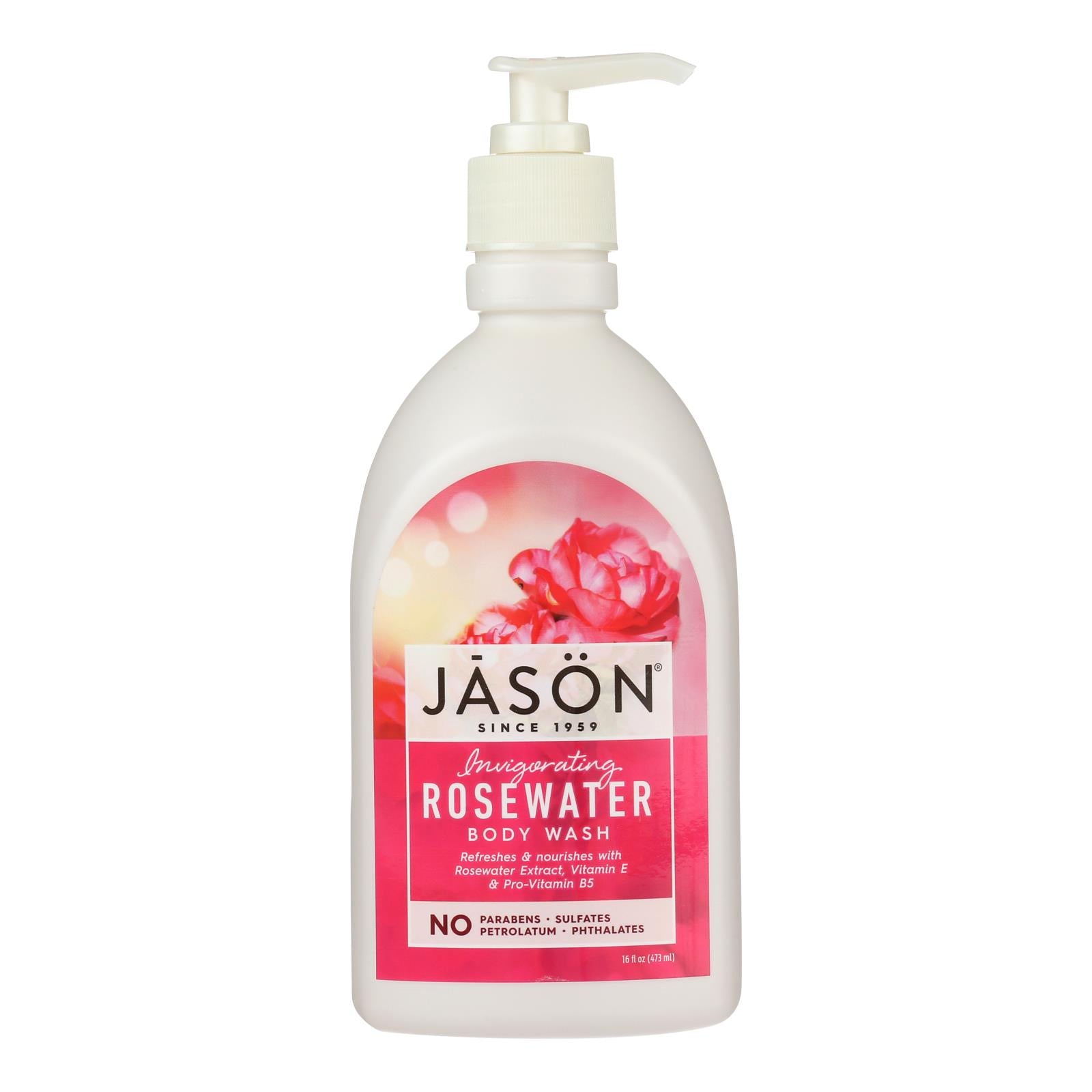 Jason Natural Products - Body Wash Rosewater - 1 Each-16 Fz