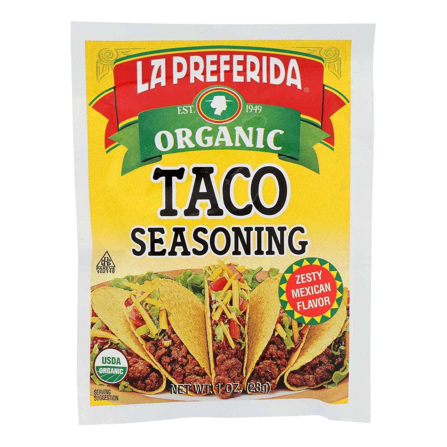 La Preferida - Taco Seasoning - Case Of 12-1 Oz