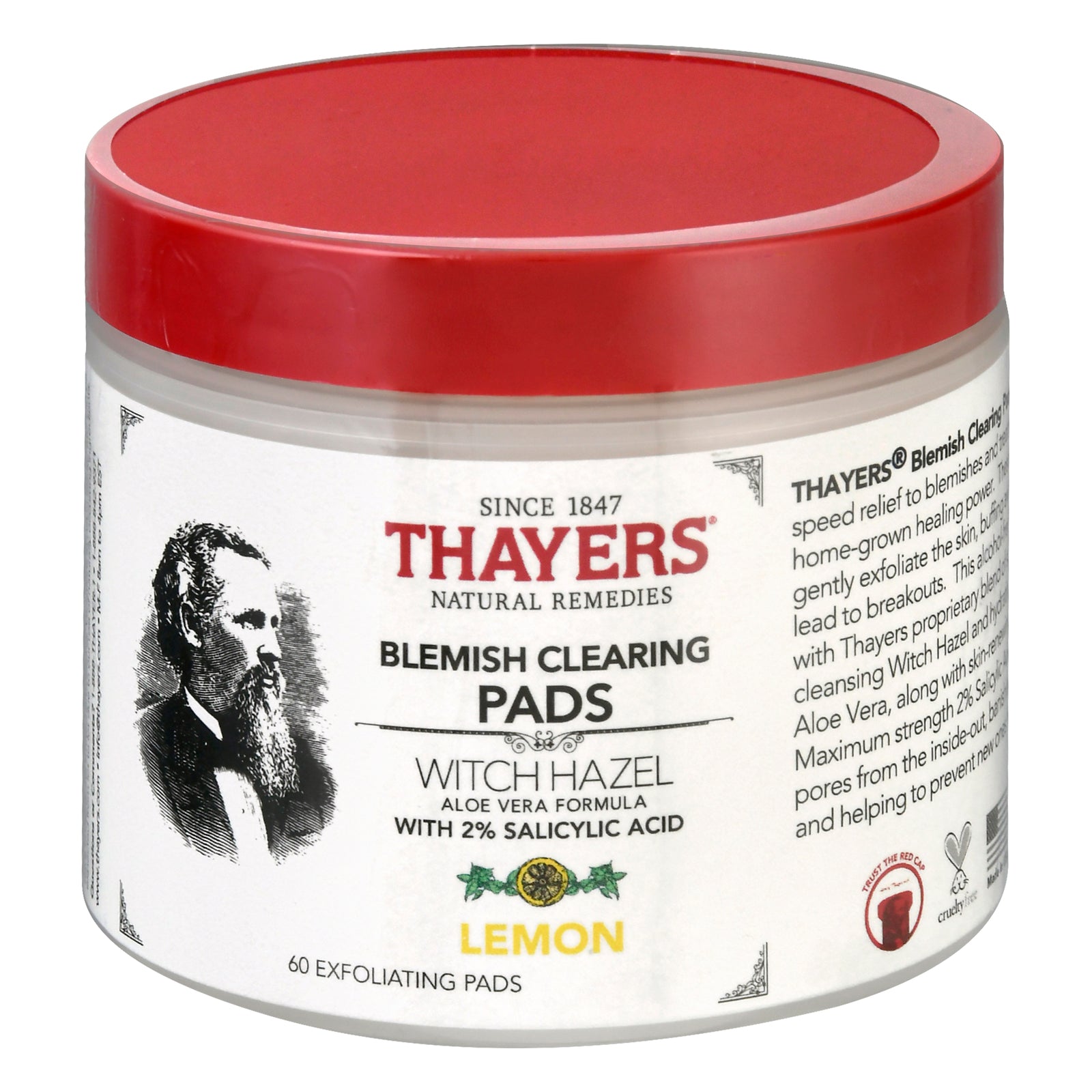 Thayers - Pads Blemish Lemon - 1 Each-60 Ct