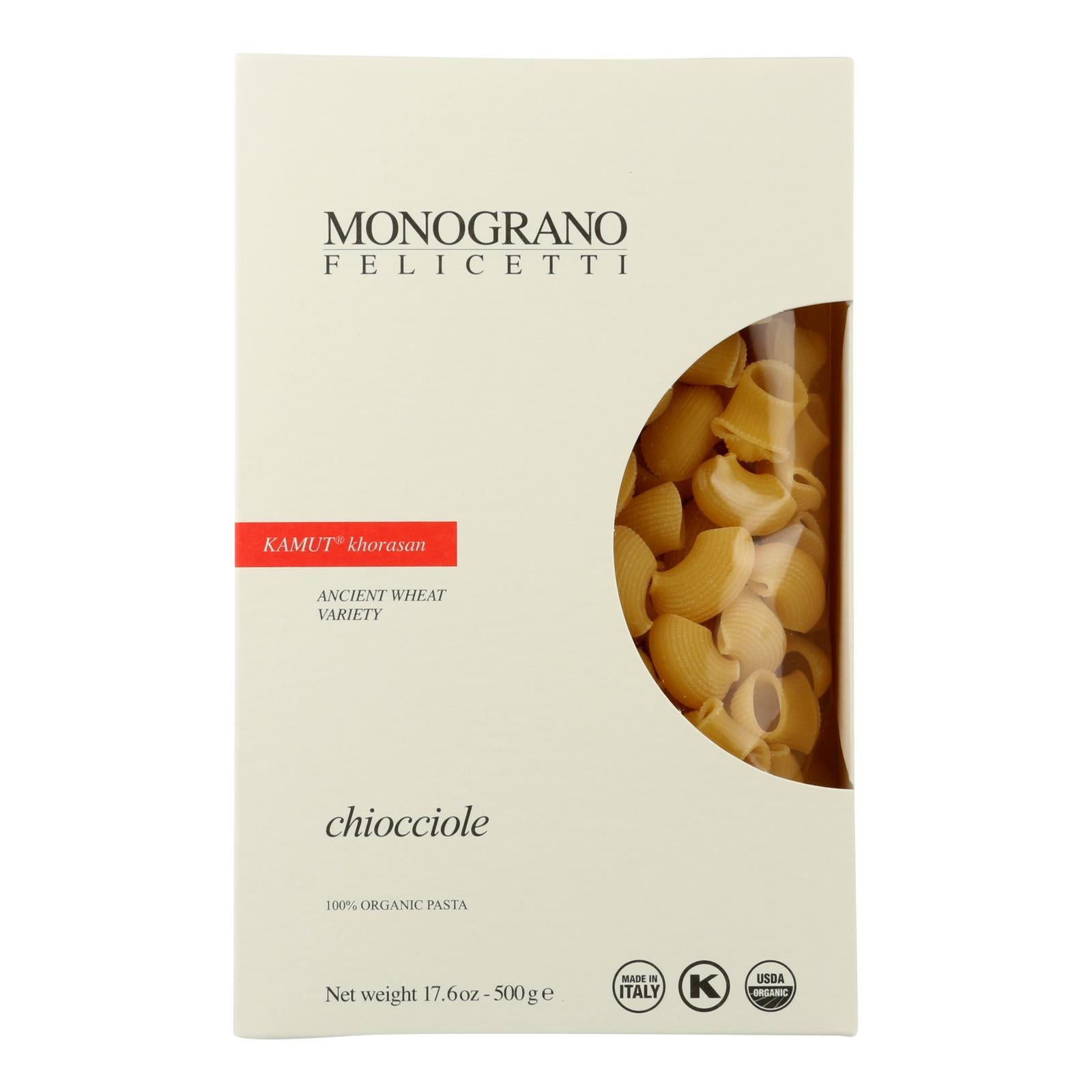 Monograno - Kamut Organic Chioccole - Case Of 8 - 17.64 Oz