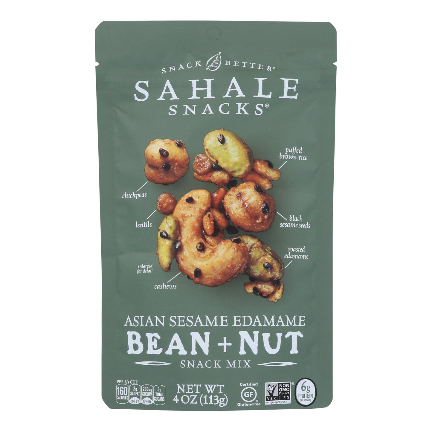 Sahale Snacks - Snack Mx Asn Sesm Edme Bnut - Case Of 6-4 Oz