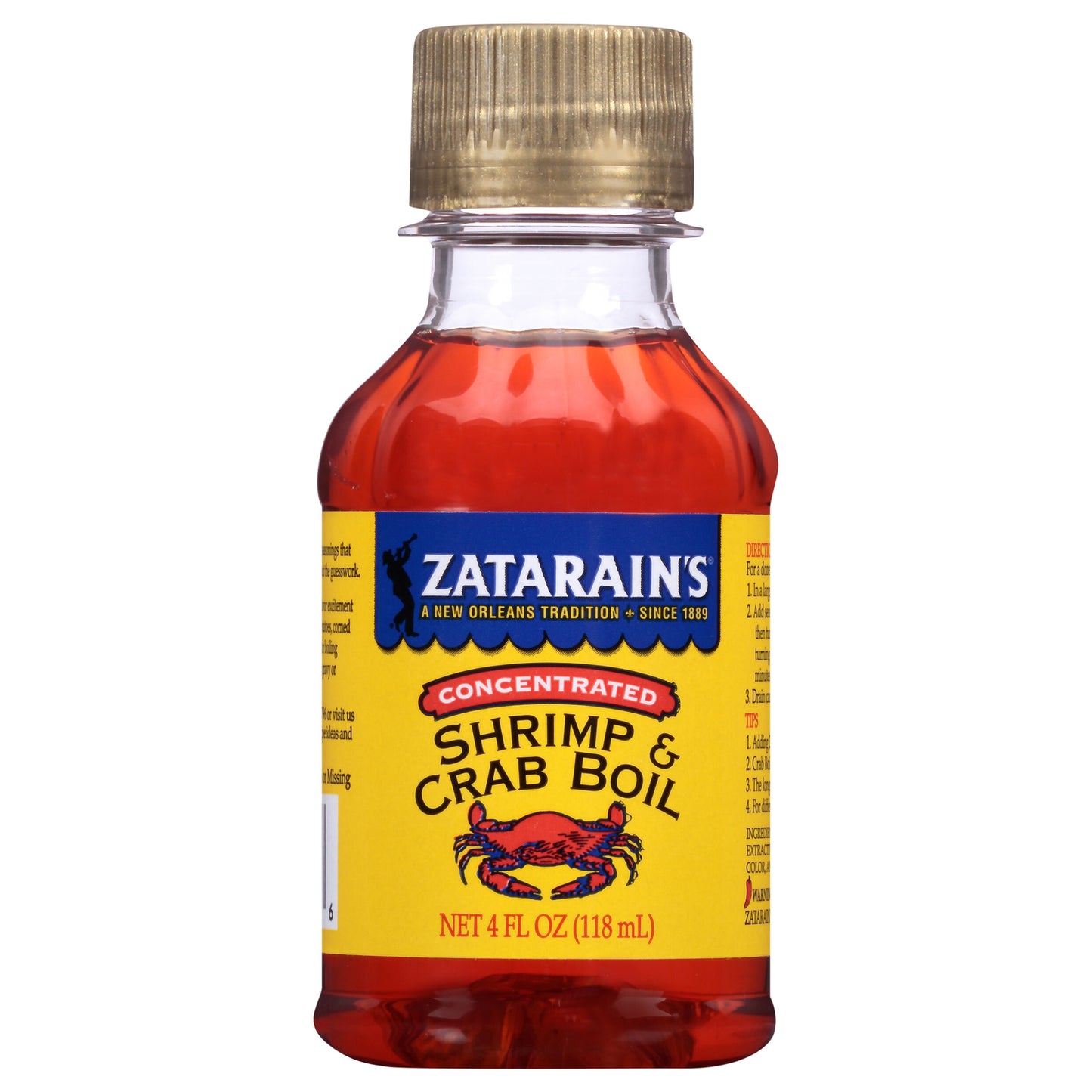 Zatarain's - Crab Boil Liquid - Case Of 6 - 4 Oz