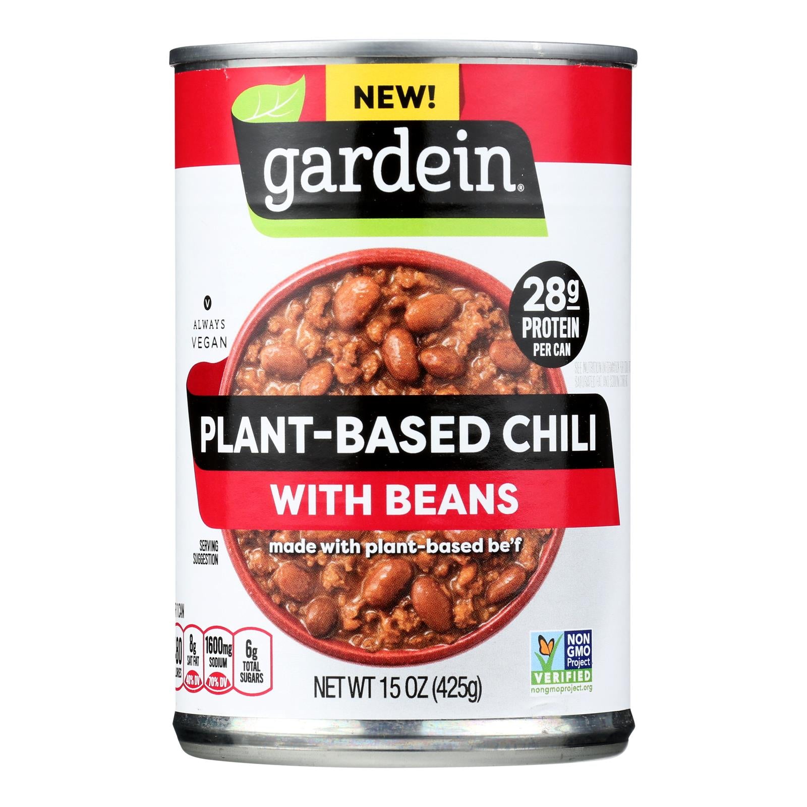 Gardein - Chili Plnt Bsd Wth Beans - Case Of 12-15 Oz