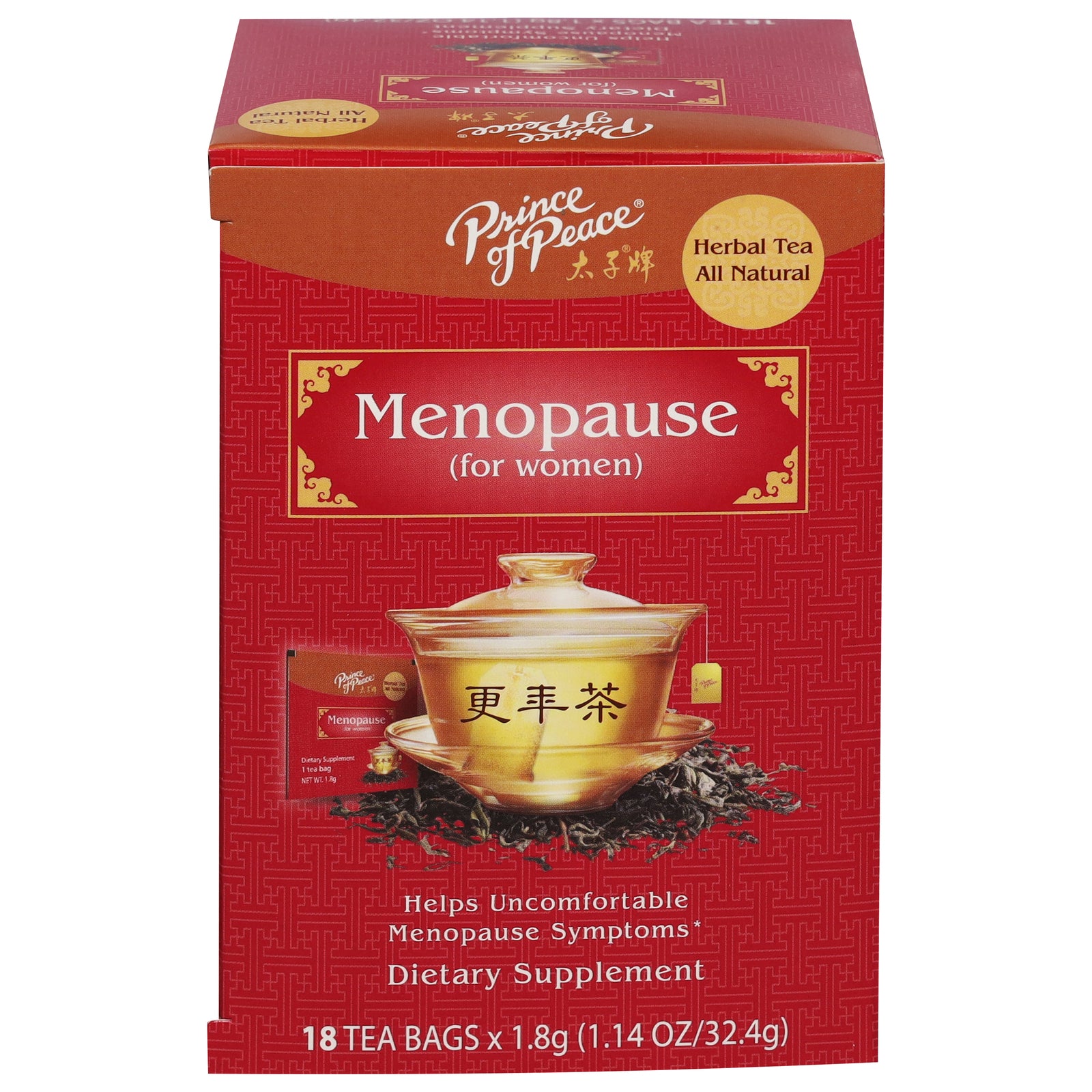 Prince Of Peace - Tea Menopause - 1 Each - 18 Bag