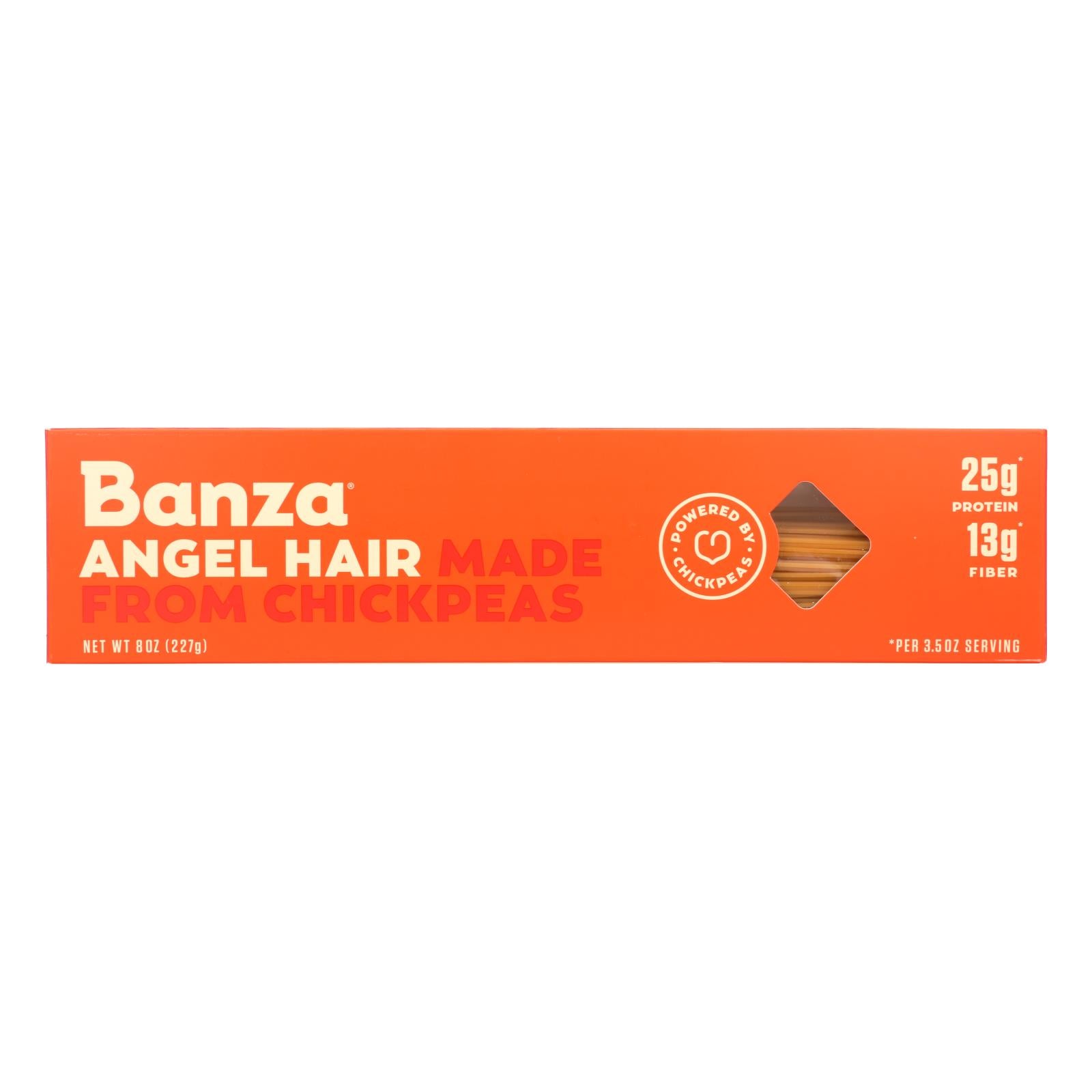 Banza Angel Hair Chickpea Pasta  - Case Of 12 - 8 Oz