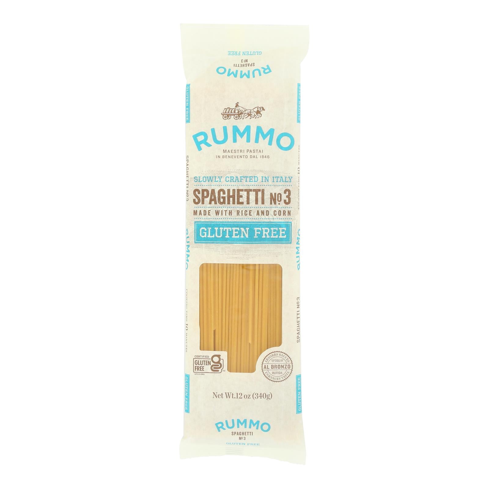 Rummo - Pasta Gluten Free Spaghetti - Case Of 12-12 Oz