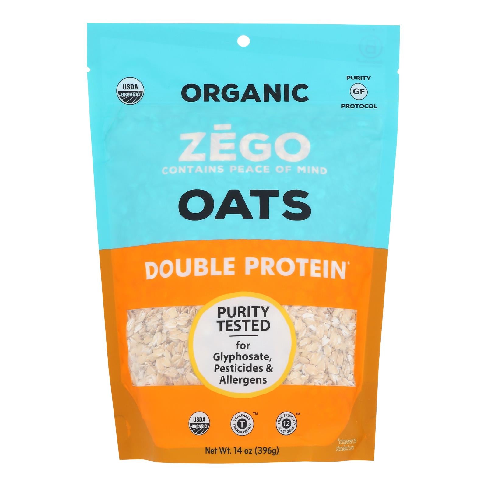 Zego - Oats Double Protein - Case Of 5-14 Oz