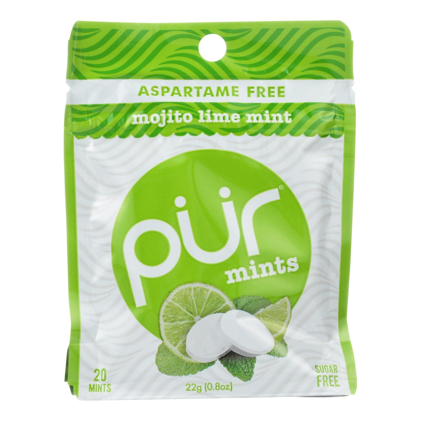 Pur Gum Mint - Mojito Lime - Case Of 12 - 22 Gram