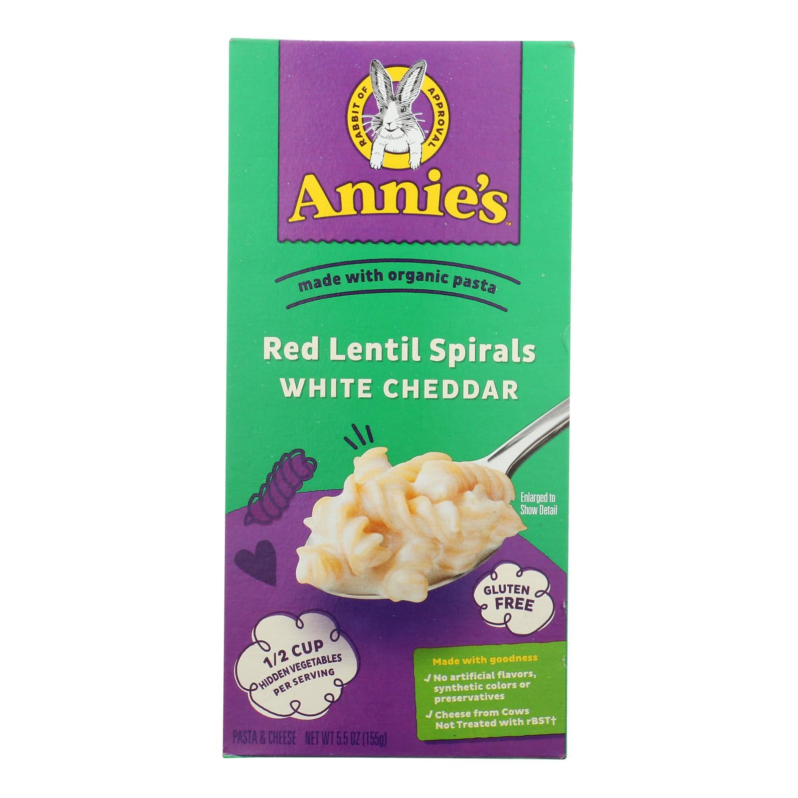 Annie's Homegrown - Mc&chs Rd/lnt Wht/chd - Case Of 8-5.5 Oz