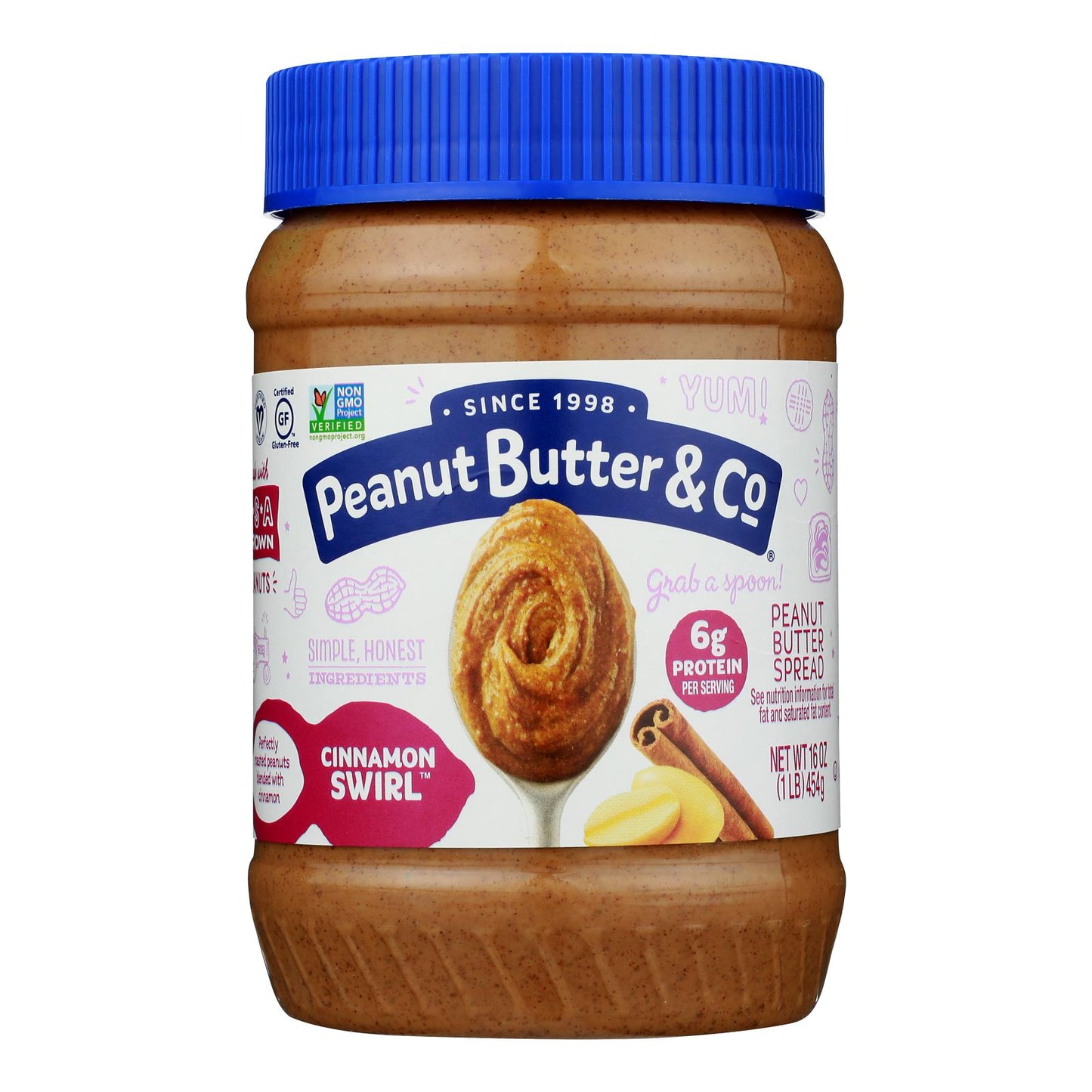 Peanut Butter & Co - Peanut Butter Cinnamon Swirl - Case Of 6-16 Oz