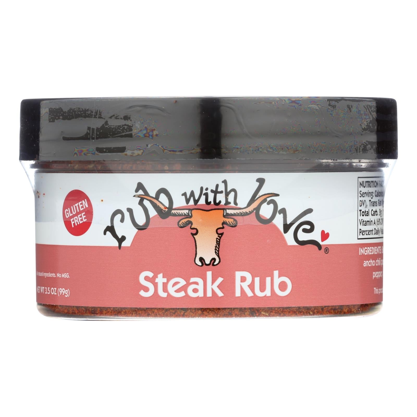 Rub With Love Steak Spice Rub/seasoning  - Case Of 12 - 3.5 Oz