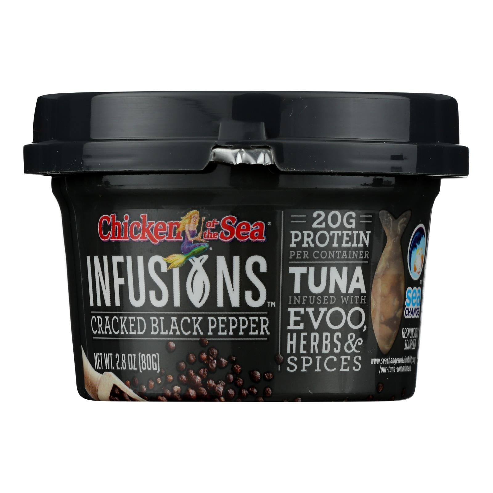 Chicken Of The Sea - Tuna Infusn Crk Black Pepper - Case Of 6-2.8 Oz