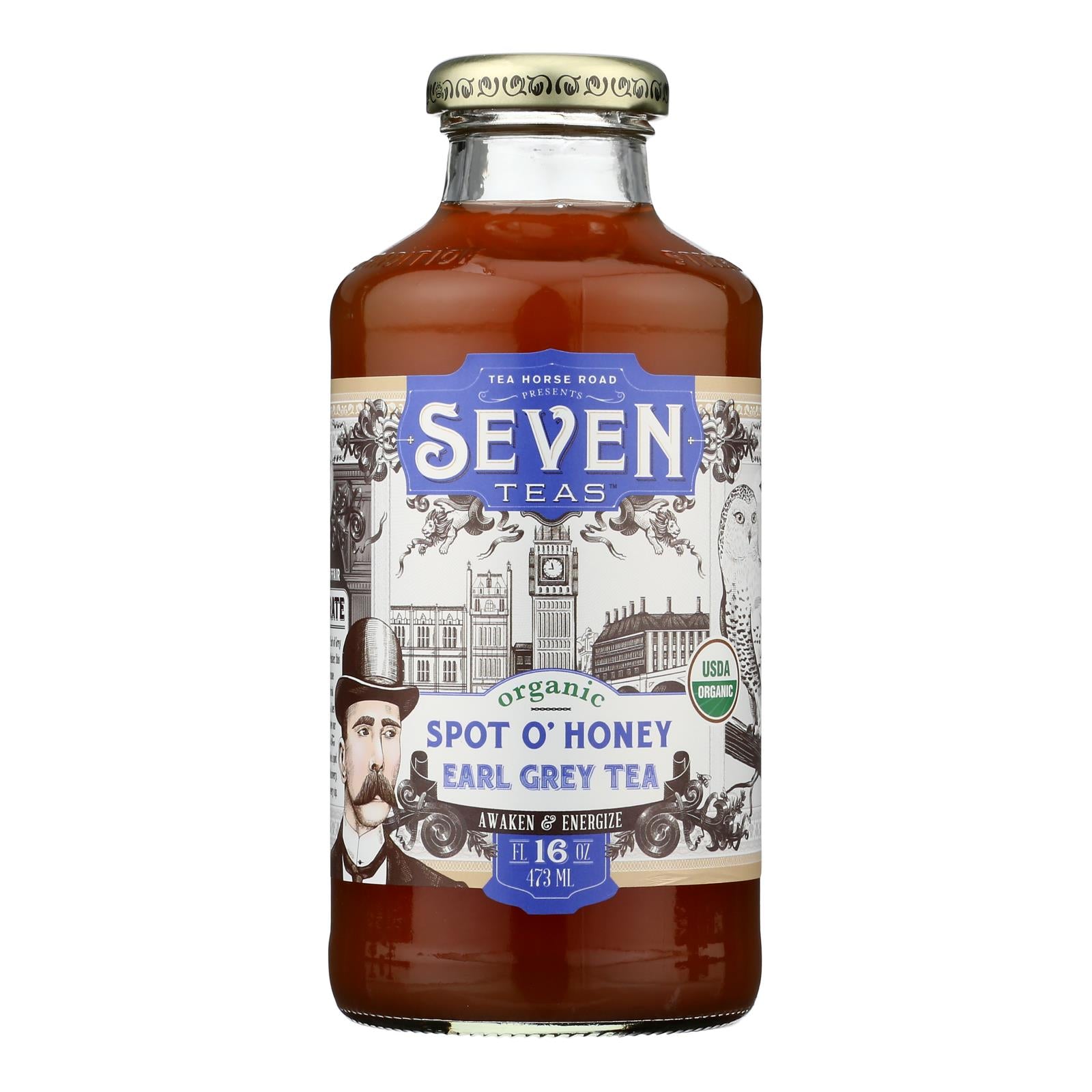 Seven Teas - Tea Spt O Honey Erl Gry - Case Of 12-16 Fz