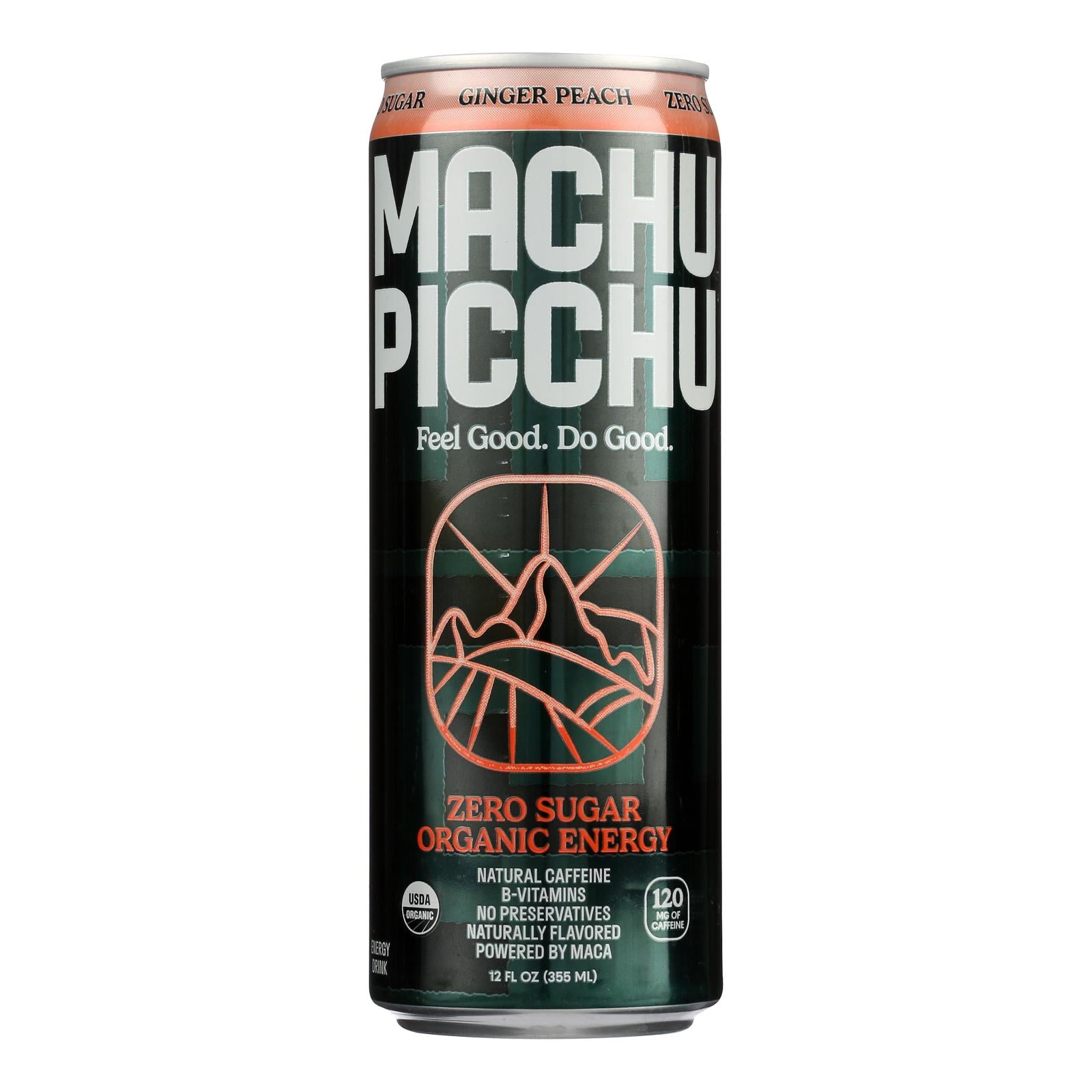 Machu Picchu - Energy Drink Ginger Peach - Case Of 12-12 Fz