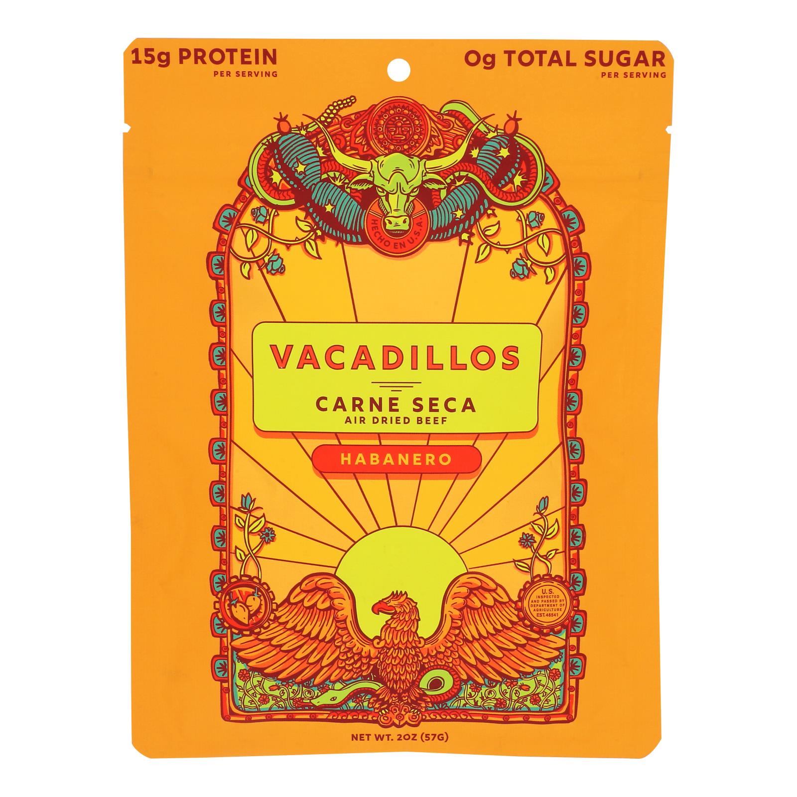 Vacadillos - Carne Seca Habanero - Case Of 8-2 Oz