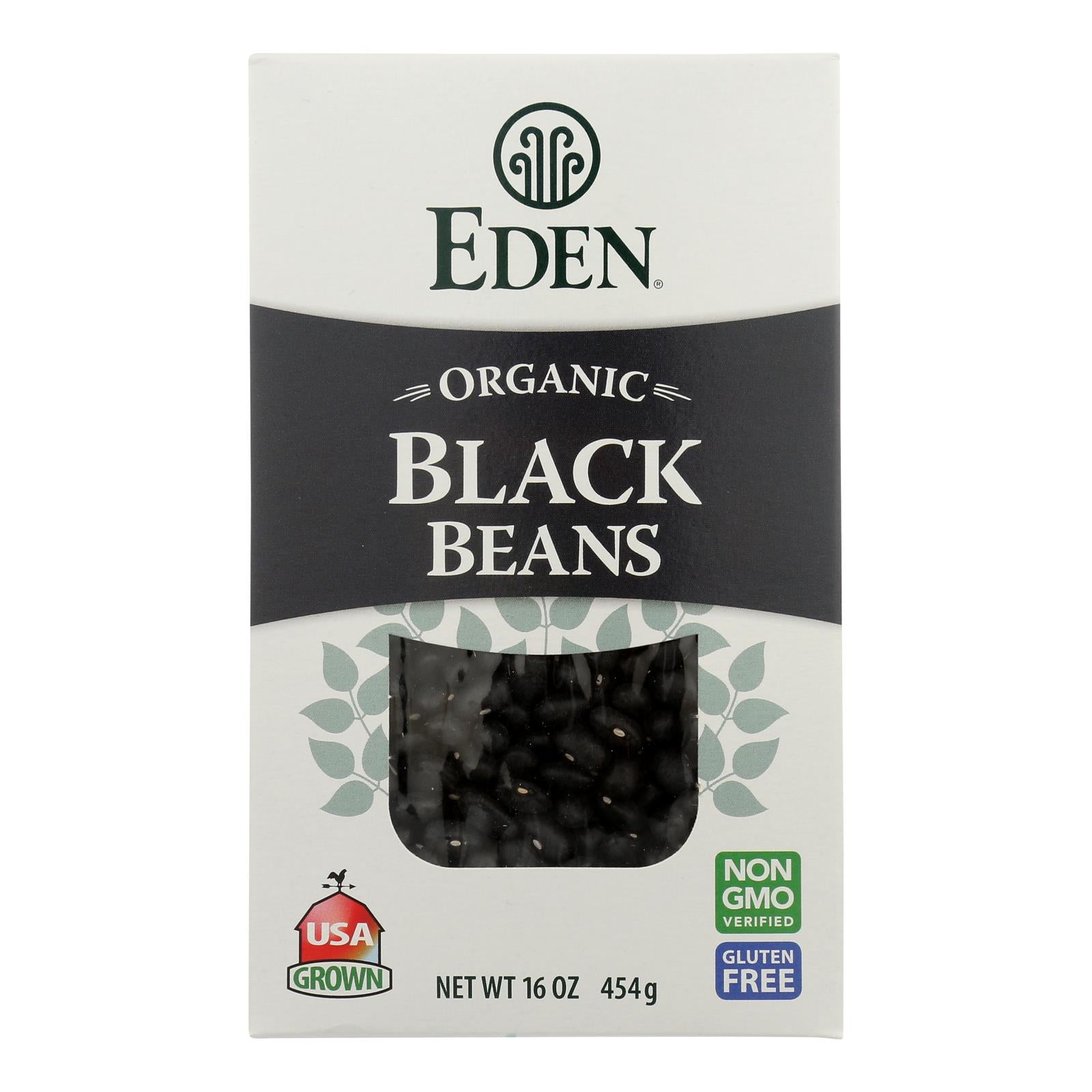 Eden Organic Dry Black Turtle Beans  - Case Of 12 - 16 Oz