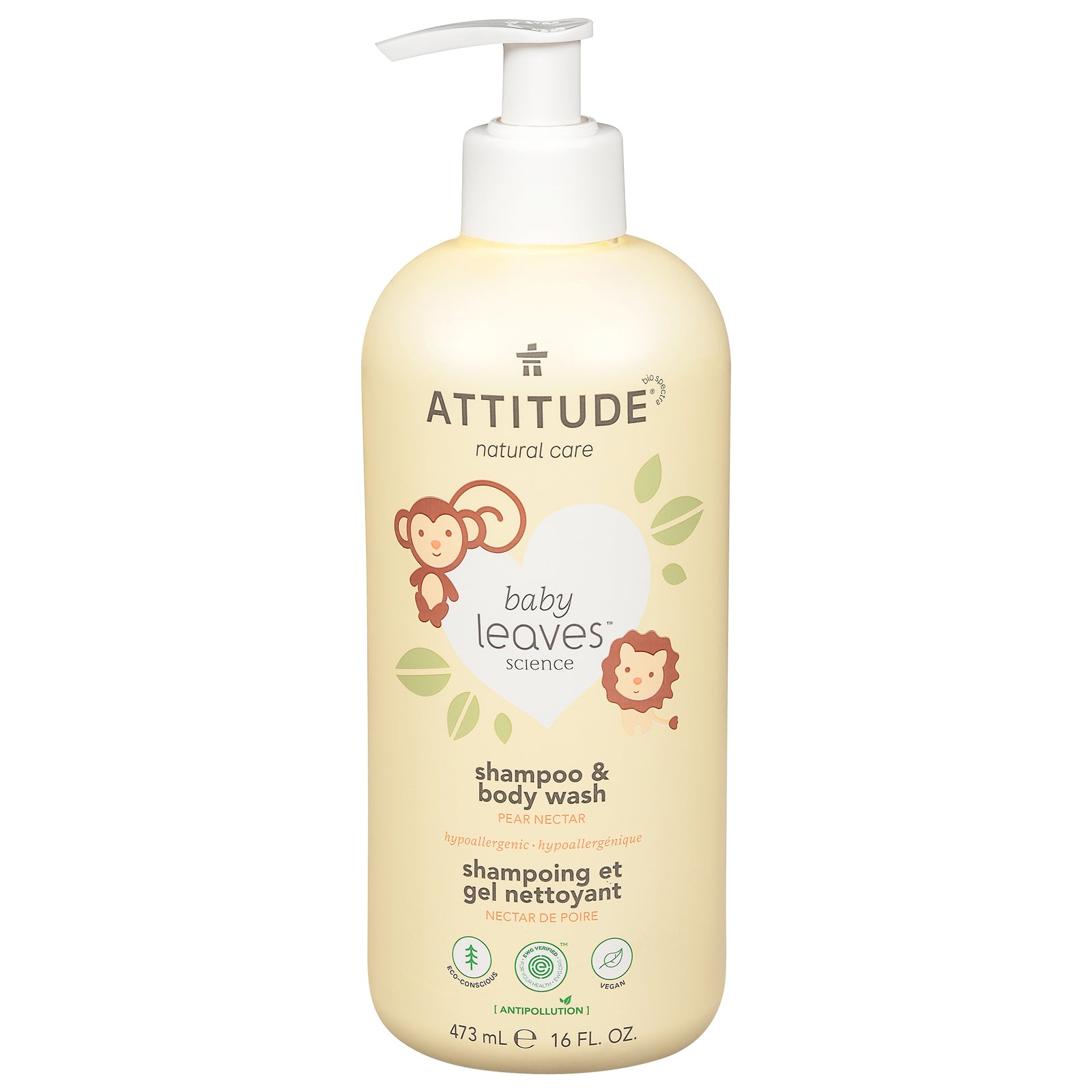 Attitude - Baby Wash 2in1pear Nctr - 1 Each 1-16 Oz